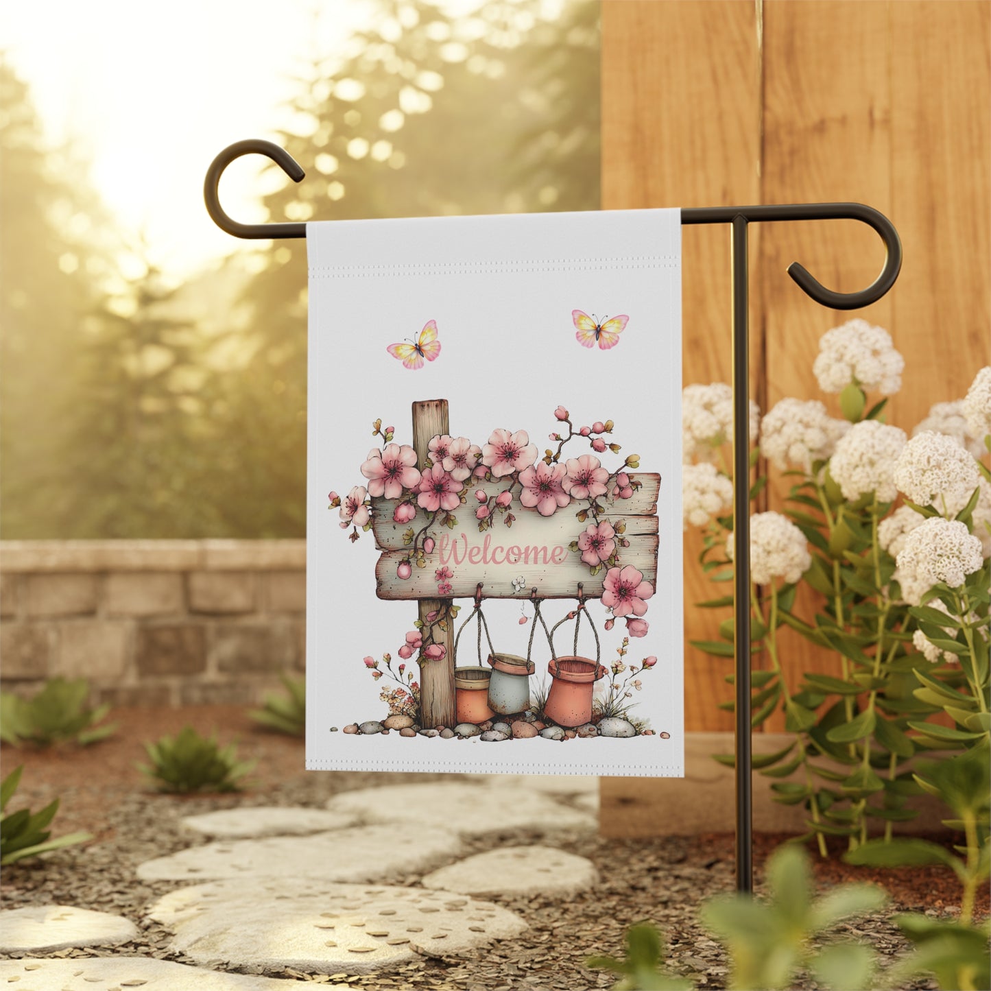 Rustic Blossom Sign Flag