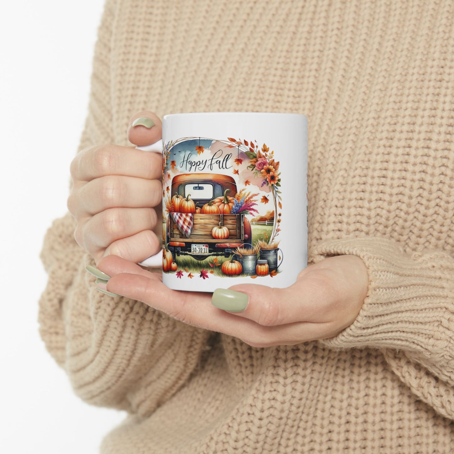 "Happy Fall" Vintage Truck Coffee Mug |