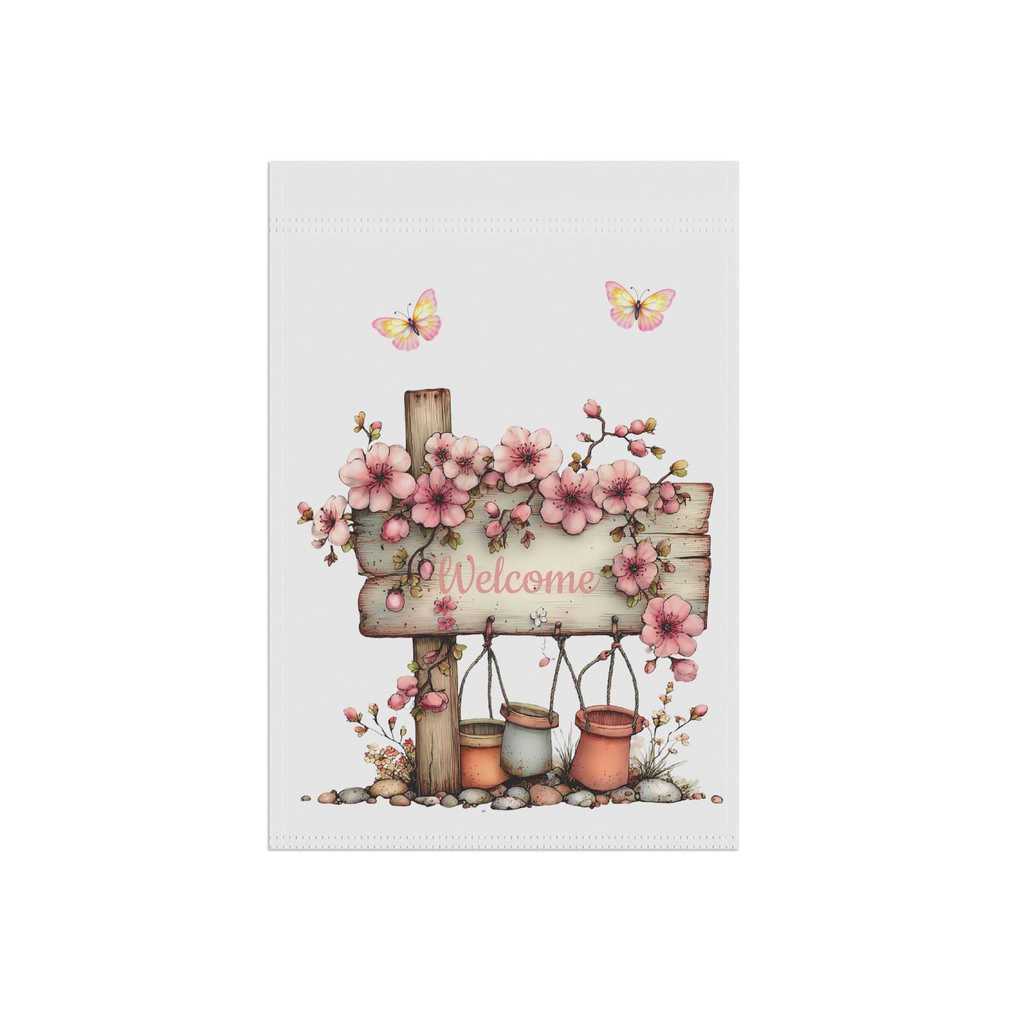 Rustic Blossom Sign Flag