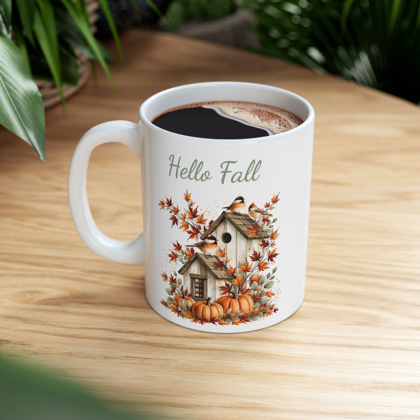 Autumn Songbird Ceramic Mug
