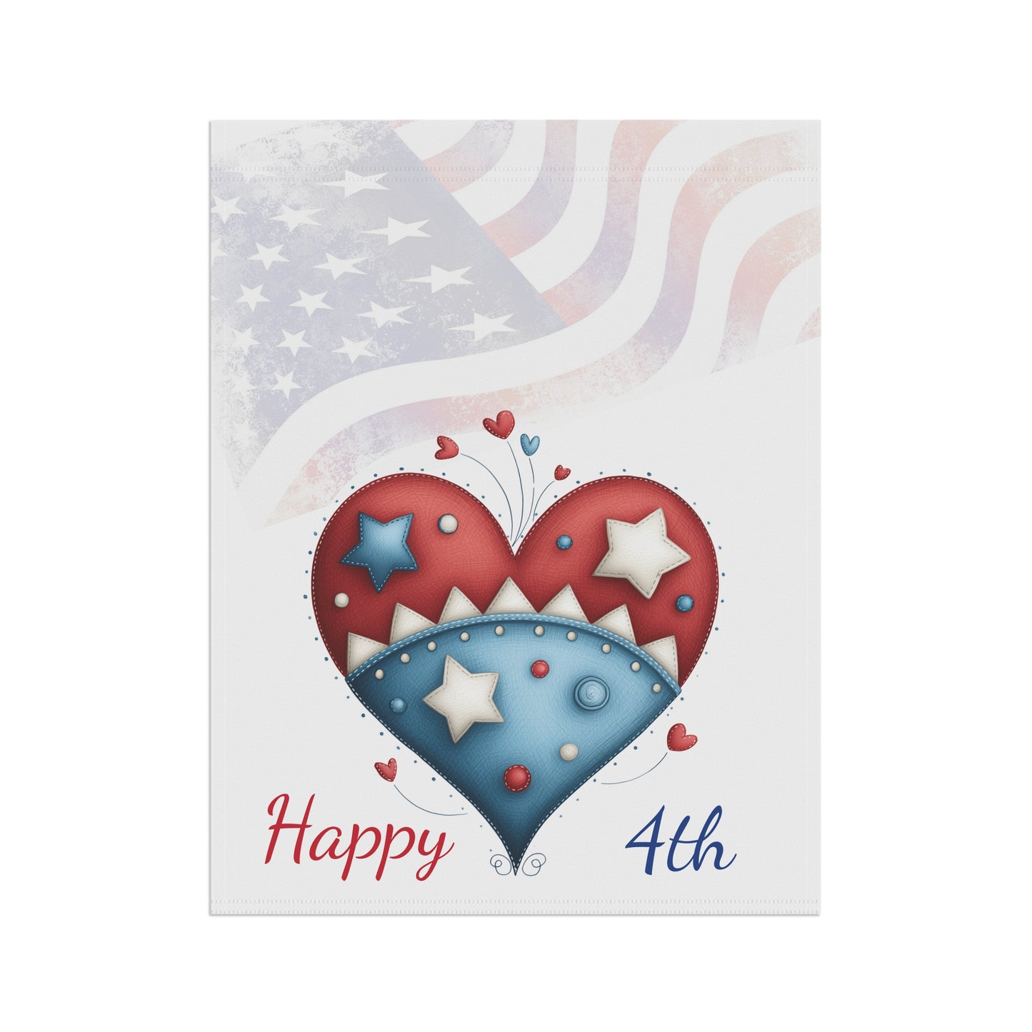 Red, White & Blue Hearts Flag