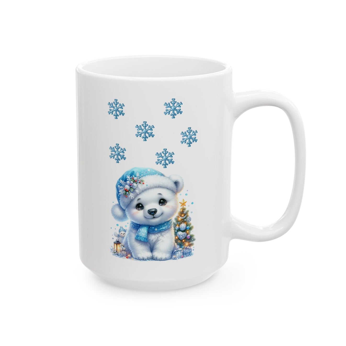Cute Polar Bear Christmas Coffee Mug