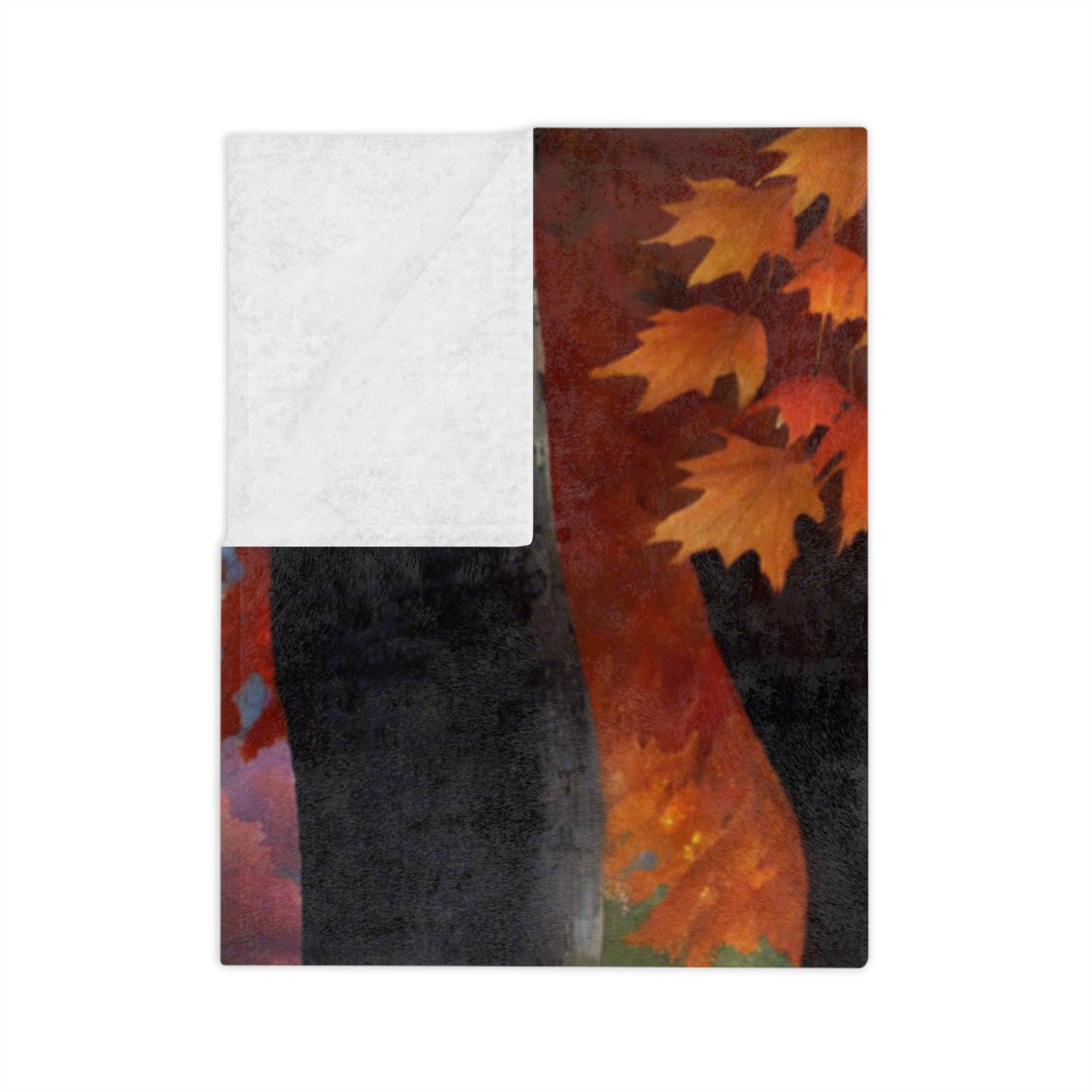 Scenic Autumn Velveteen Blanket