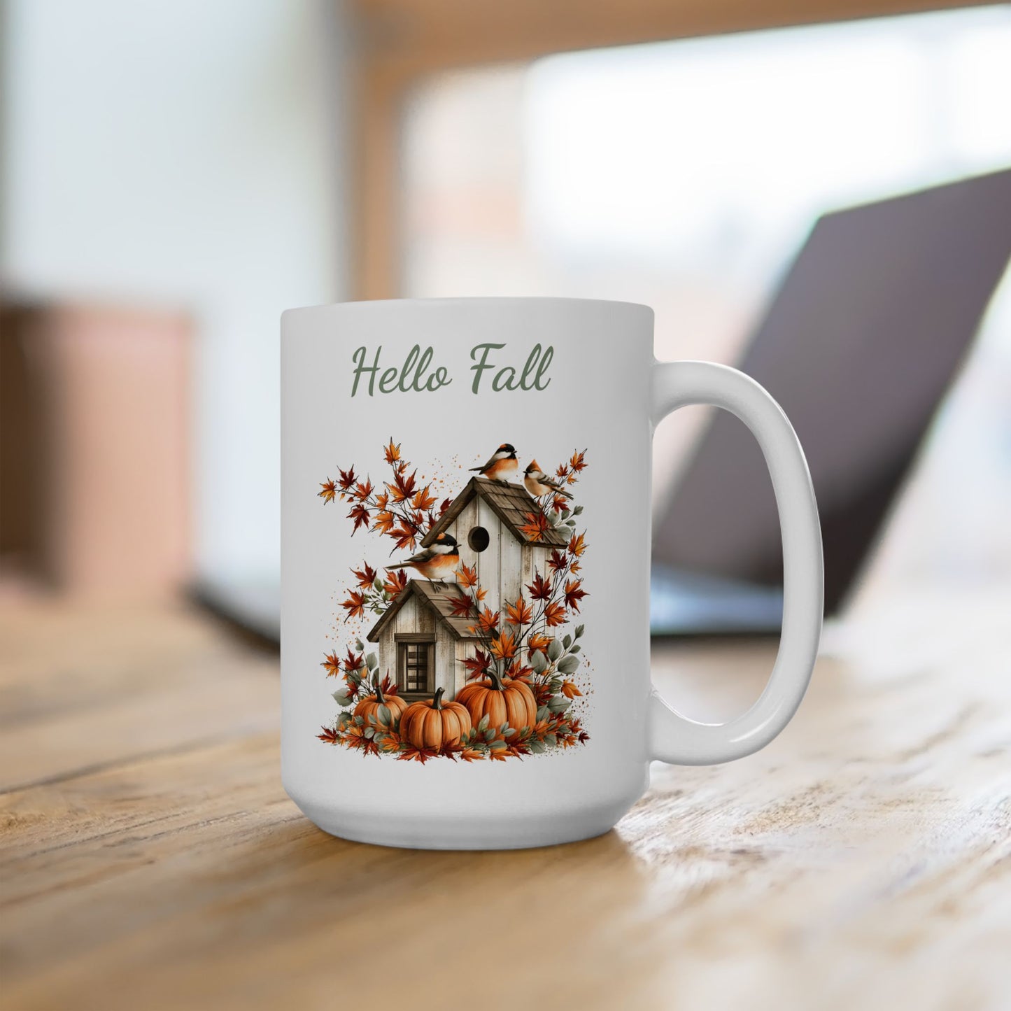 Autumn Songbird Ceramic Mug