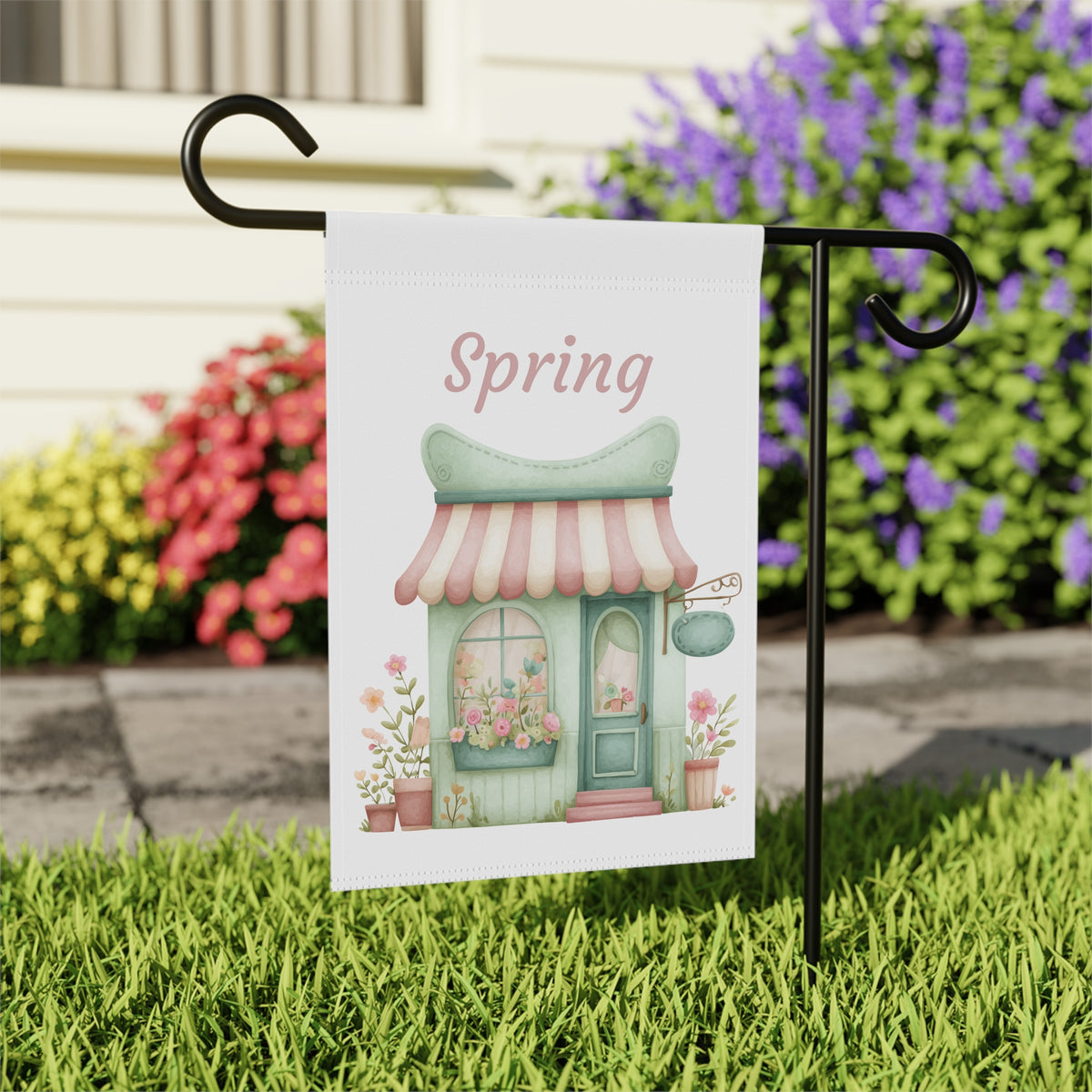 Spring Cottage Garden Flag