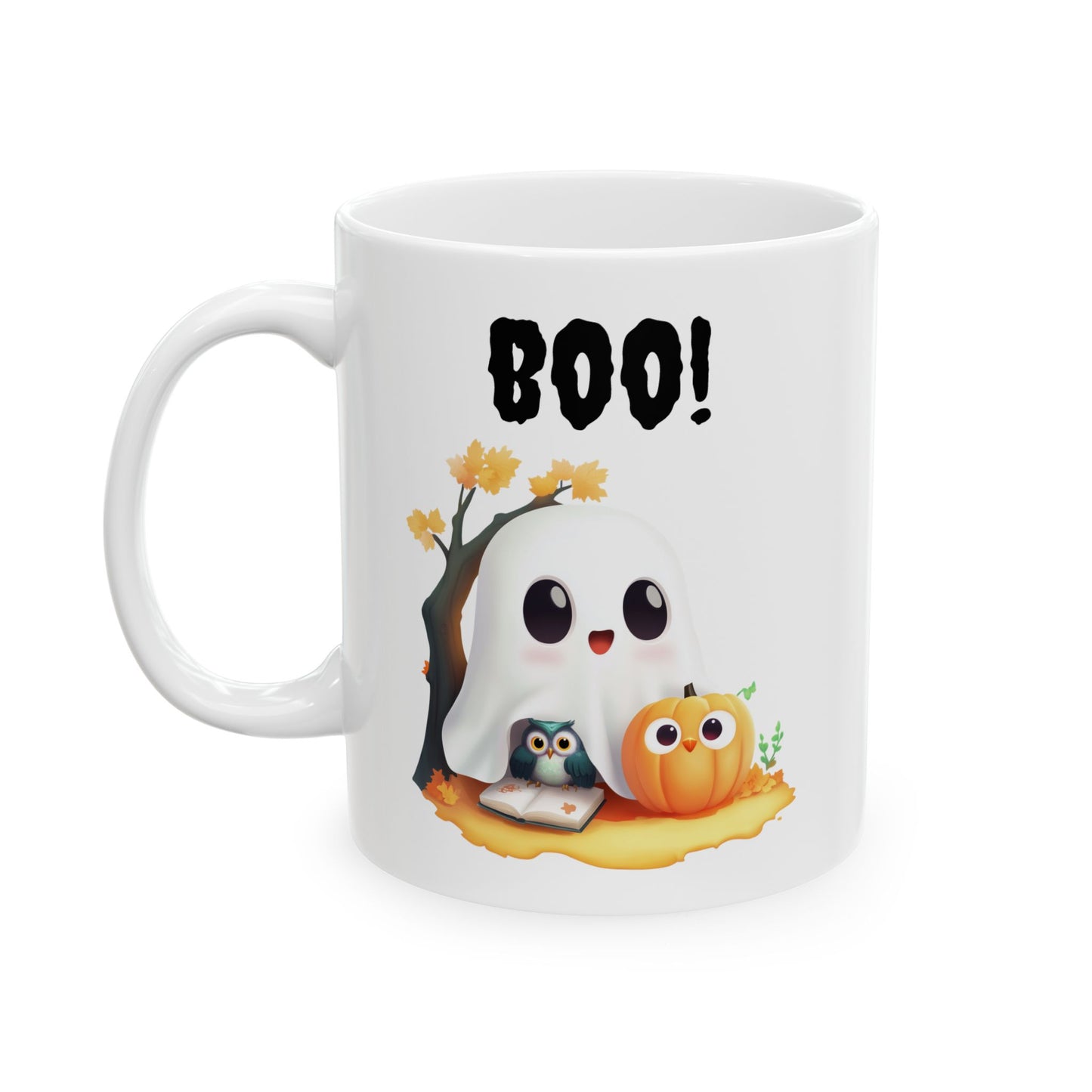 Cute Boo Ghost Halloween Coffee Mug