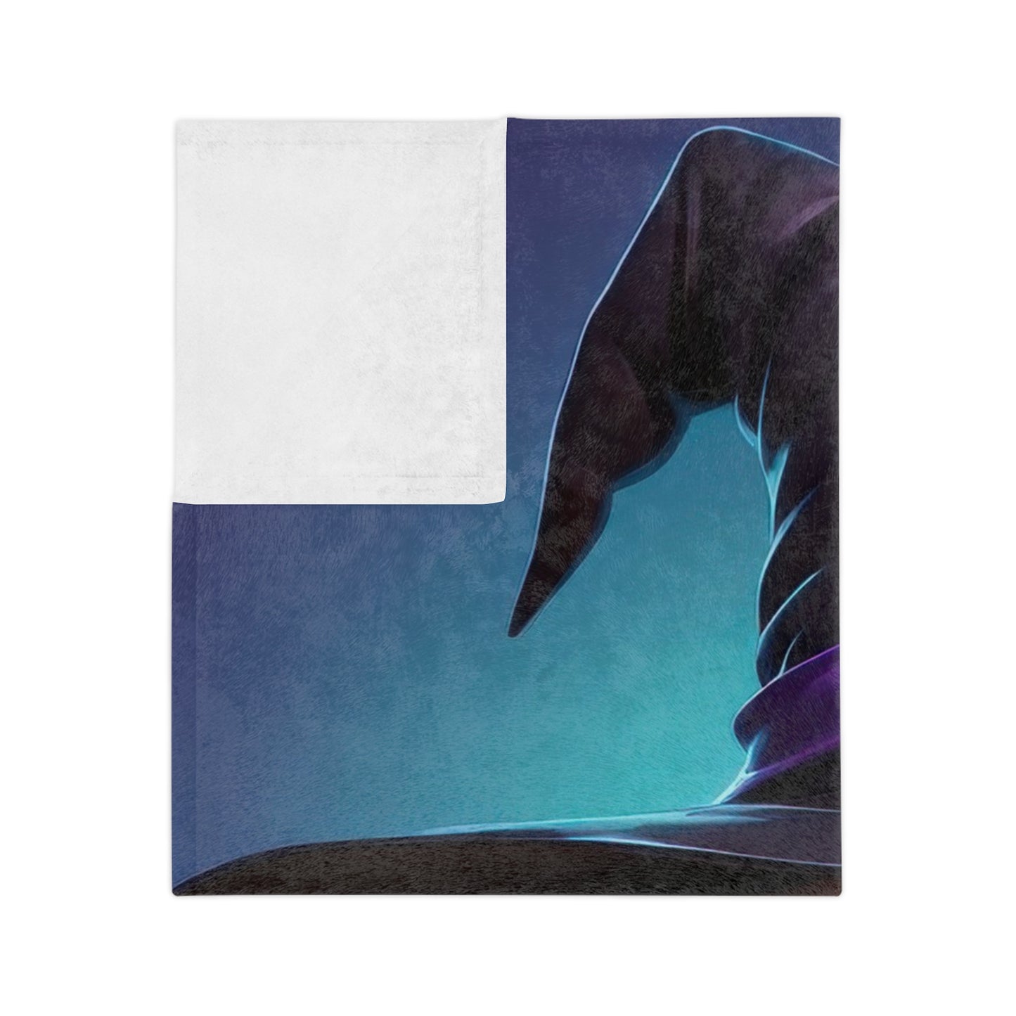 Ominous Jack-o'-Lantern with Witch Hat Halloween Blanket
