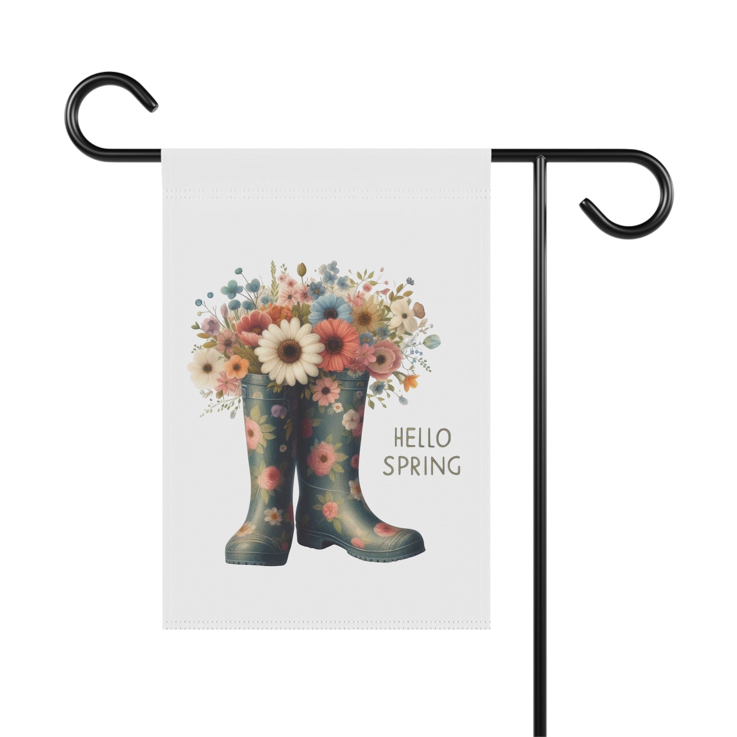 Hello Spring Garden Flag
