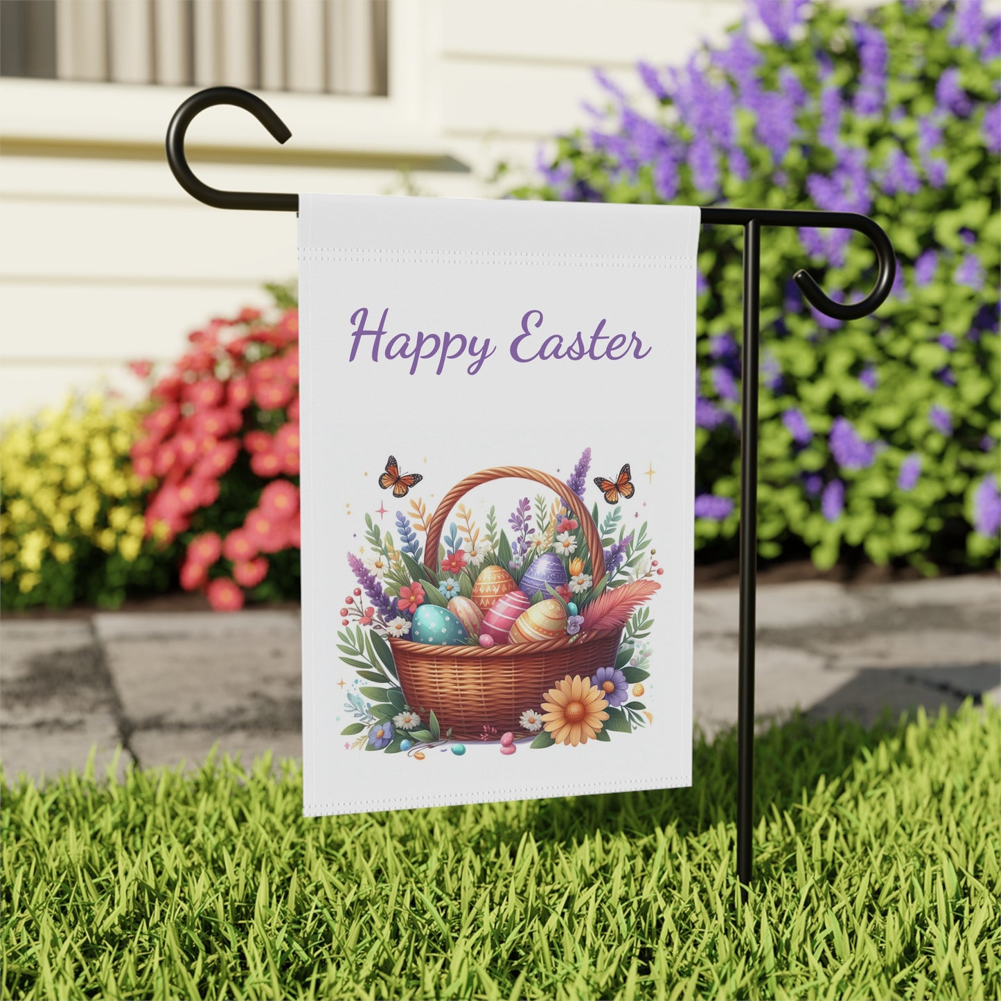 Happy Easter Garden Flag
