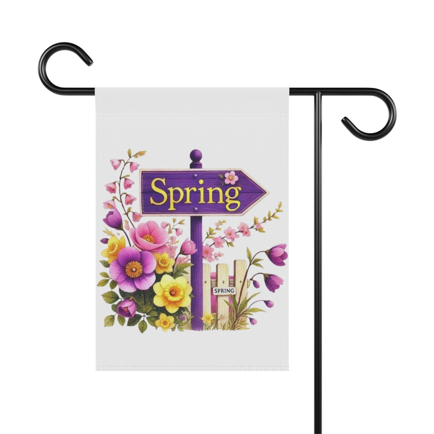 Spring Floral Garden Flag