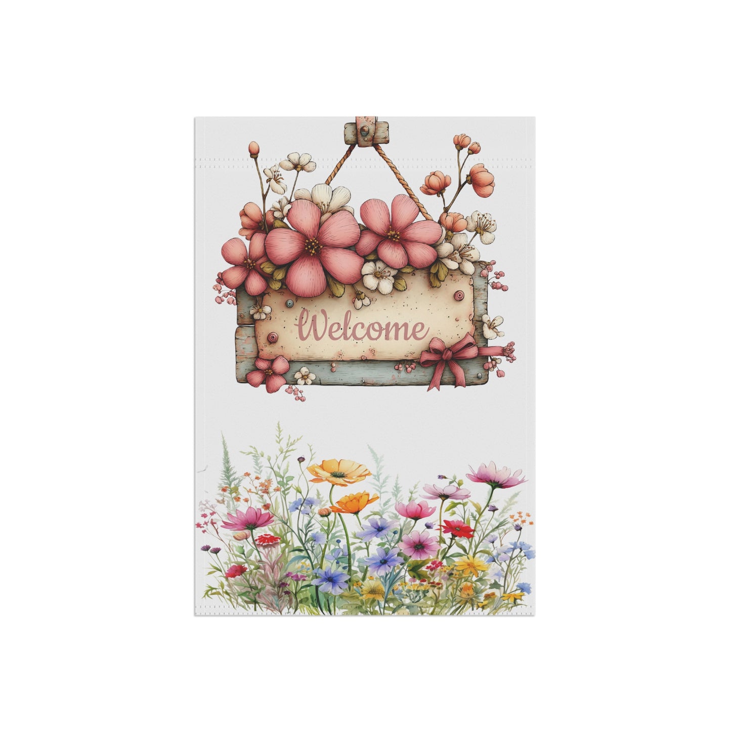 Secret Garden Cottage Welcome Garden Flag