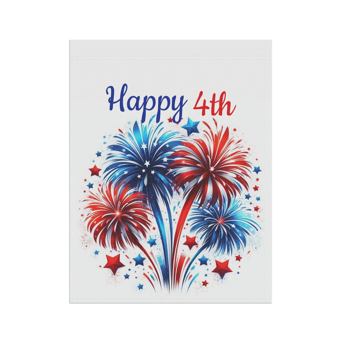 Happy 4th Patriotic Garden Flag
