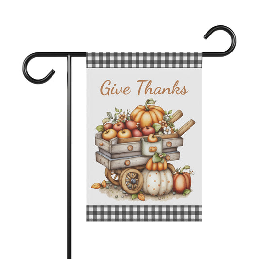 Harvest Wagon Garden Flag