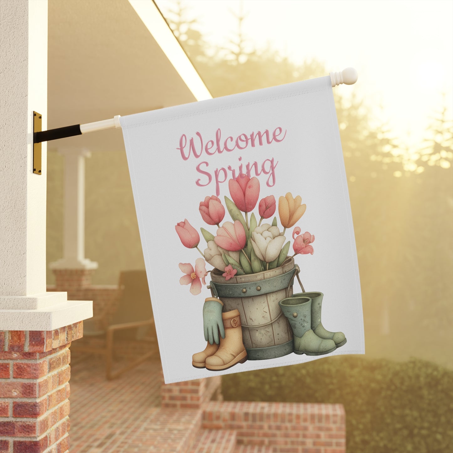 Beautiful Floral Garden Flag