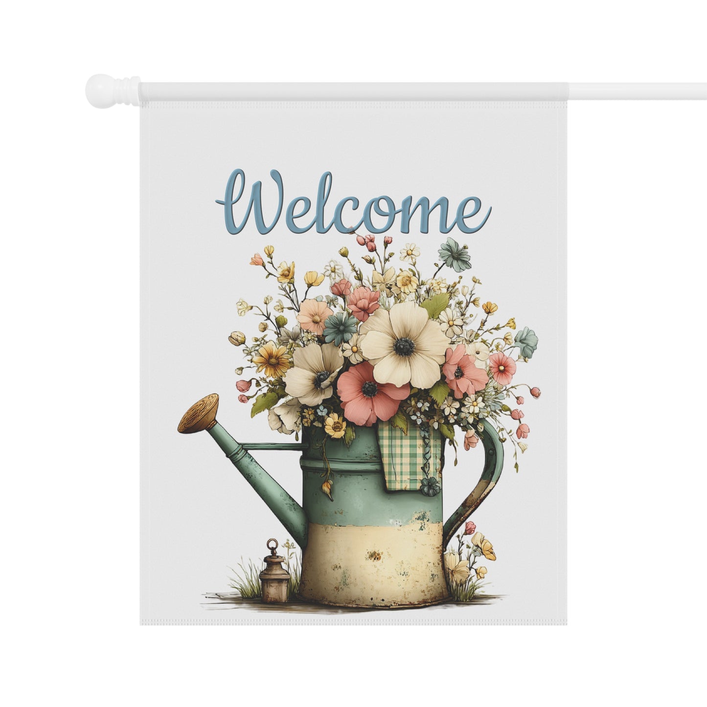 Welcome Floral Garden Flag