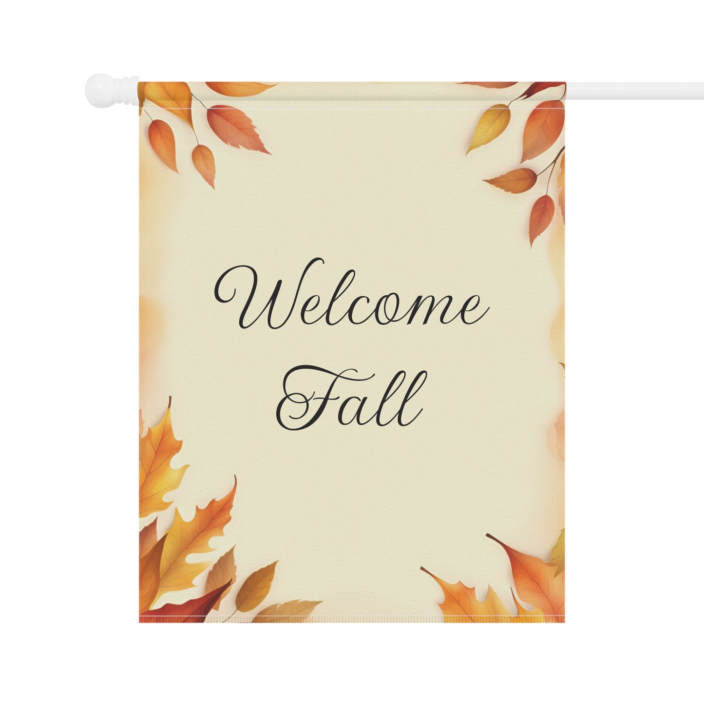 Elegant Autumn Welcome Fall Garden Flag