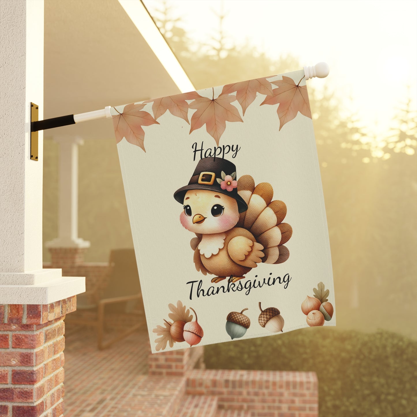 Happy Thanksgiving Garden Flag