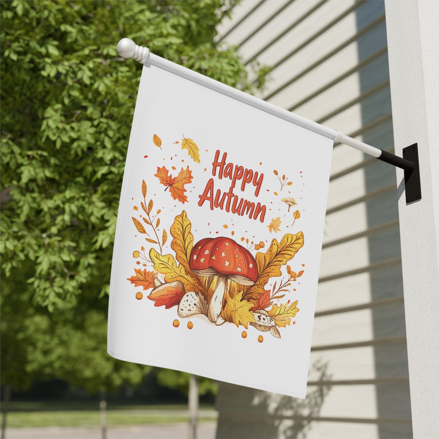 Cozy Autumn Garden Flag
