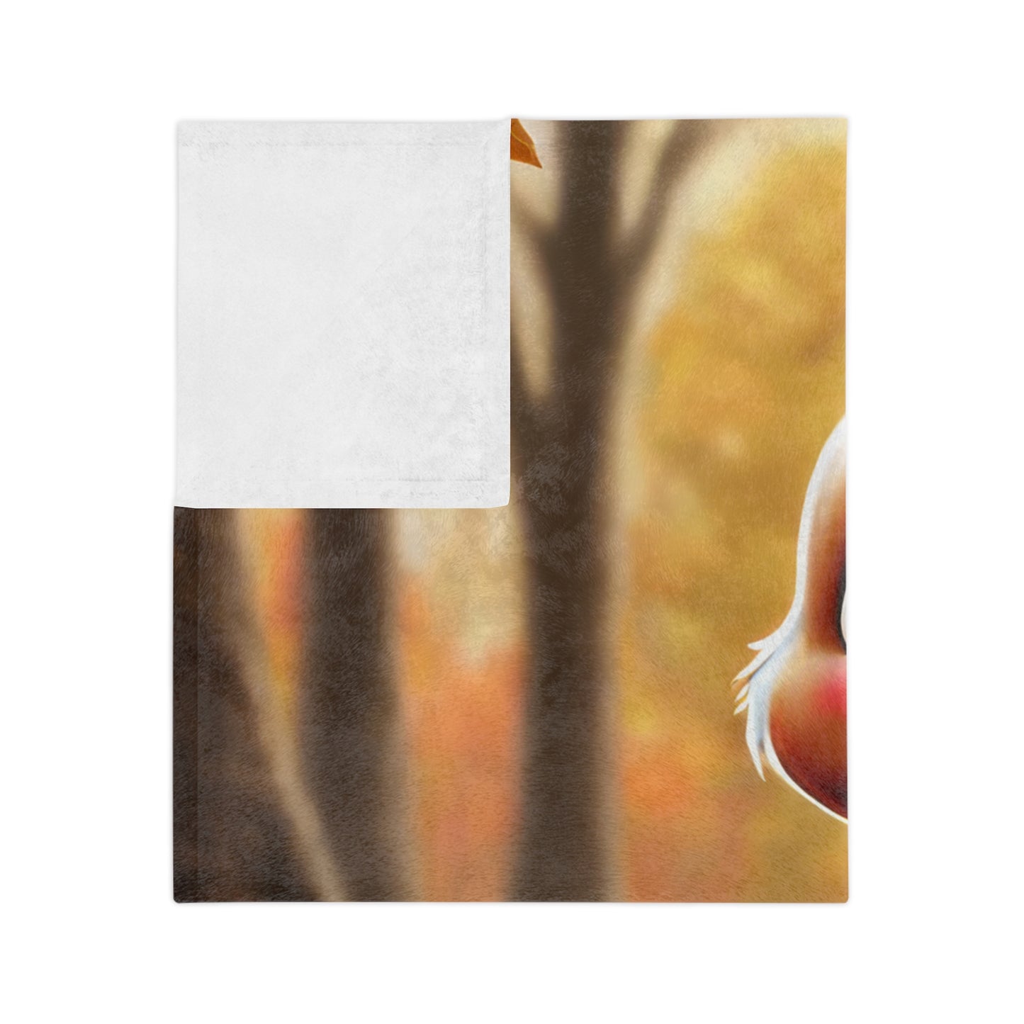 Adorable Autumn Turkey Forest Plush Blanket