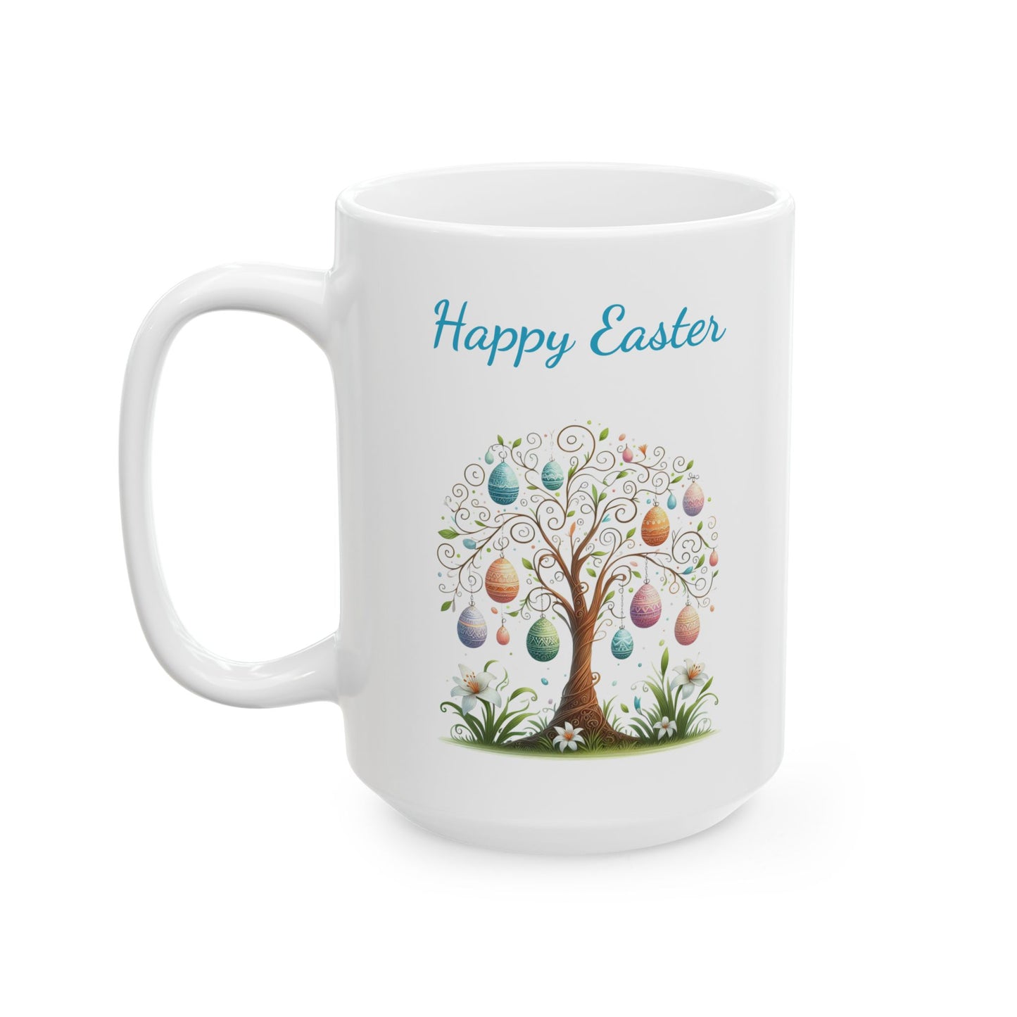 "Happy Easter" Egg Tree Coffee Mug