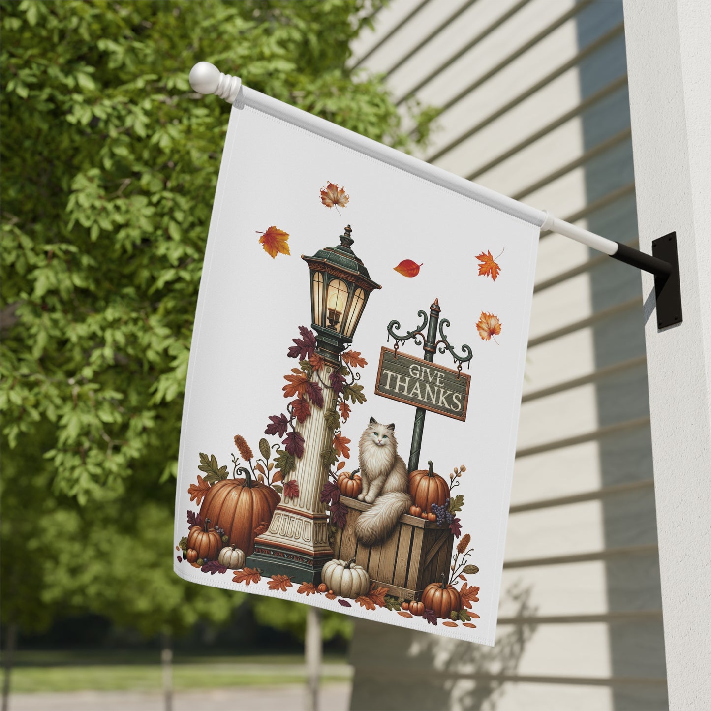 Give Thanks Garden Flag