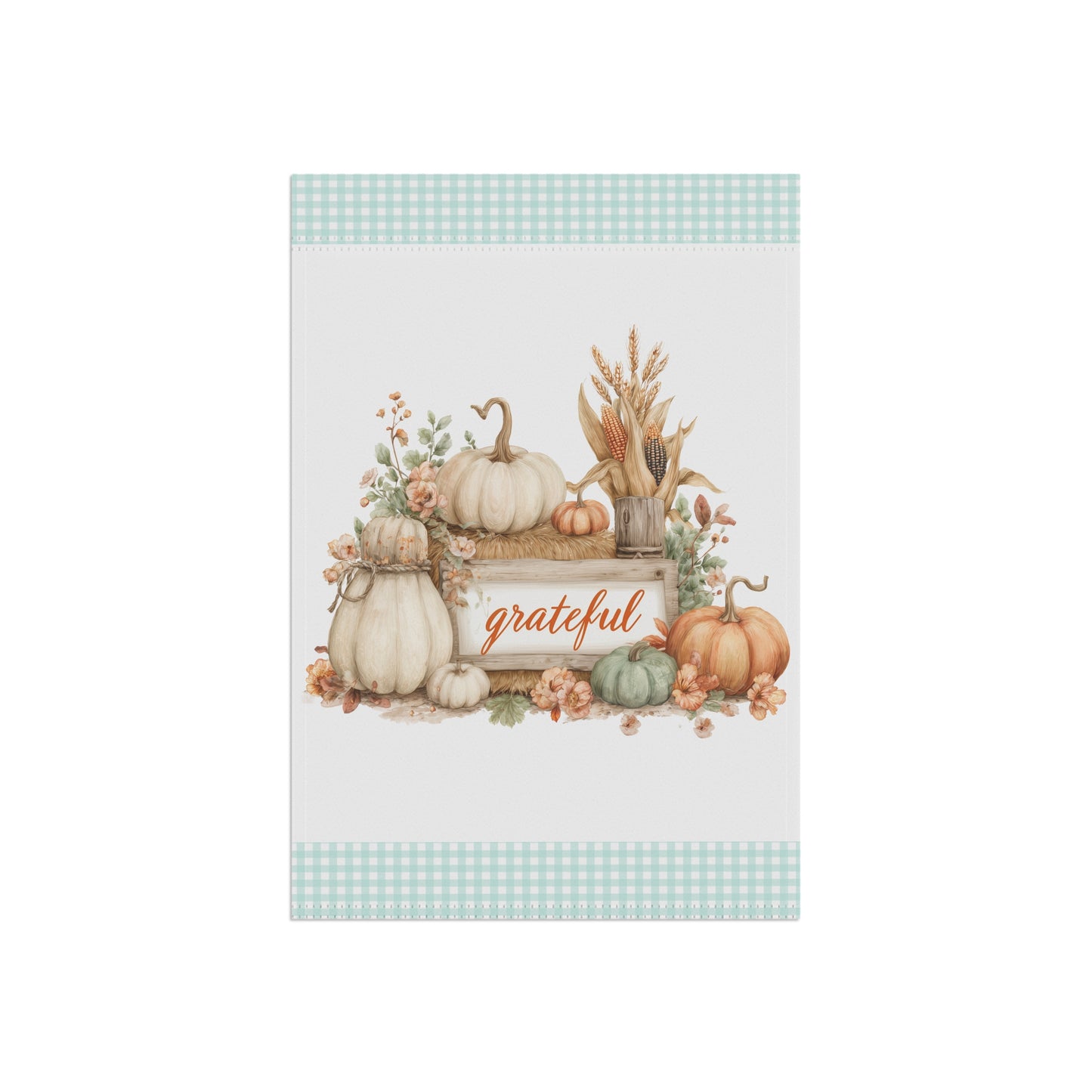 Grateful Autumn Garden Flag