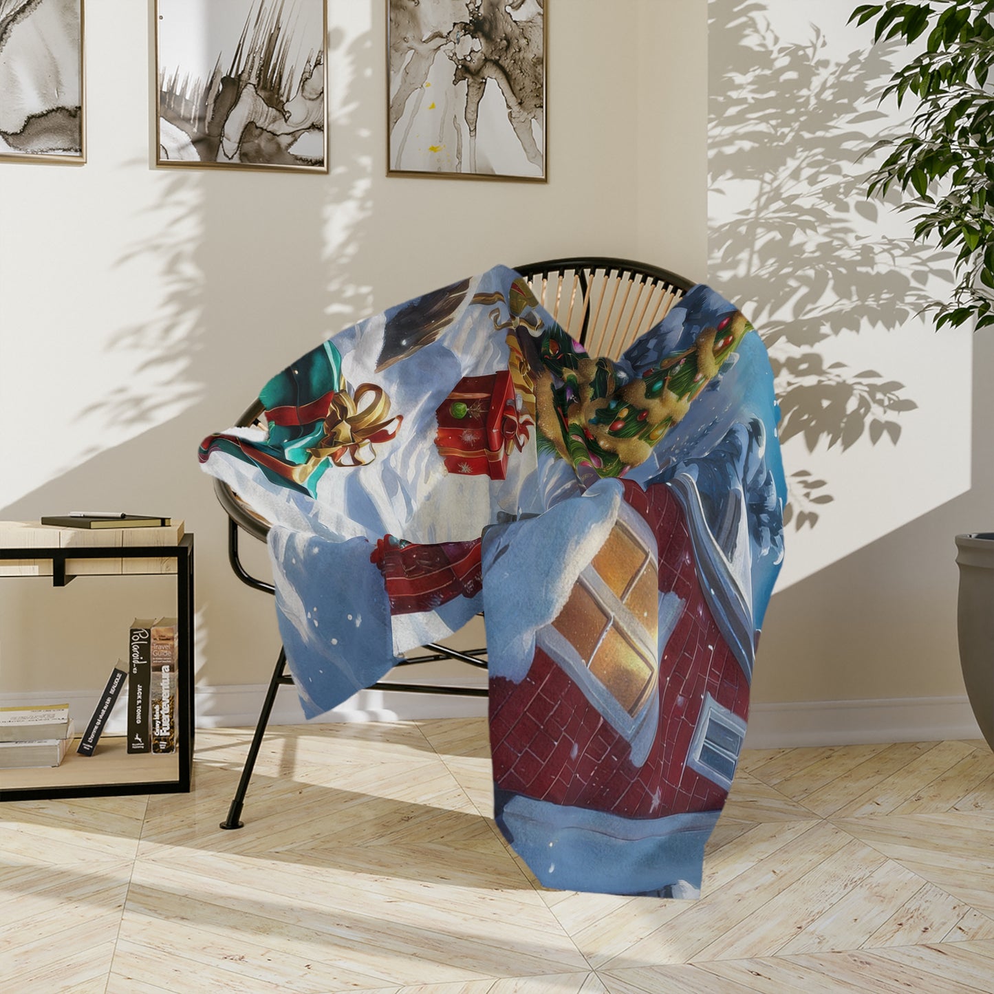 Cozy Holiday Velveteen Plush Blanket