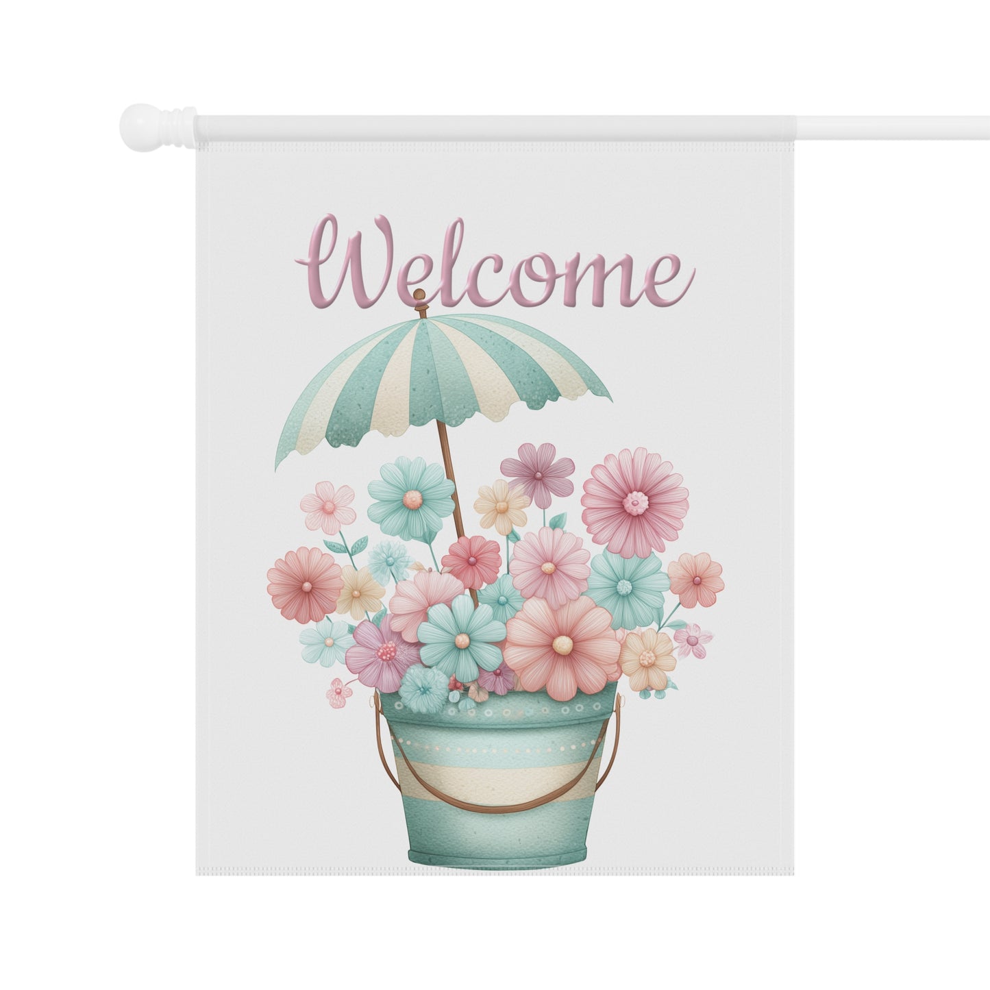 Pastel Bloom Garden Flag