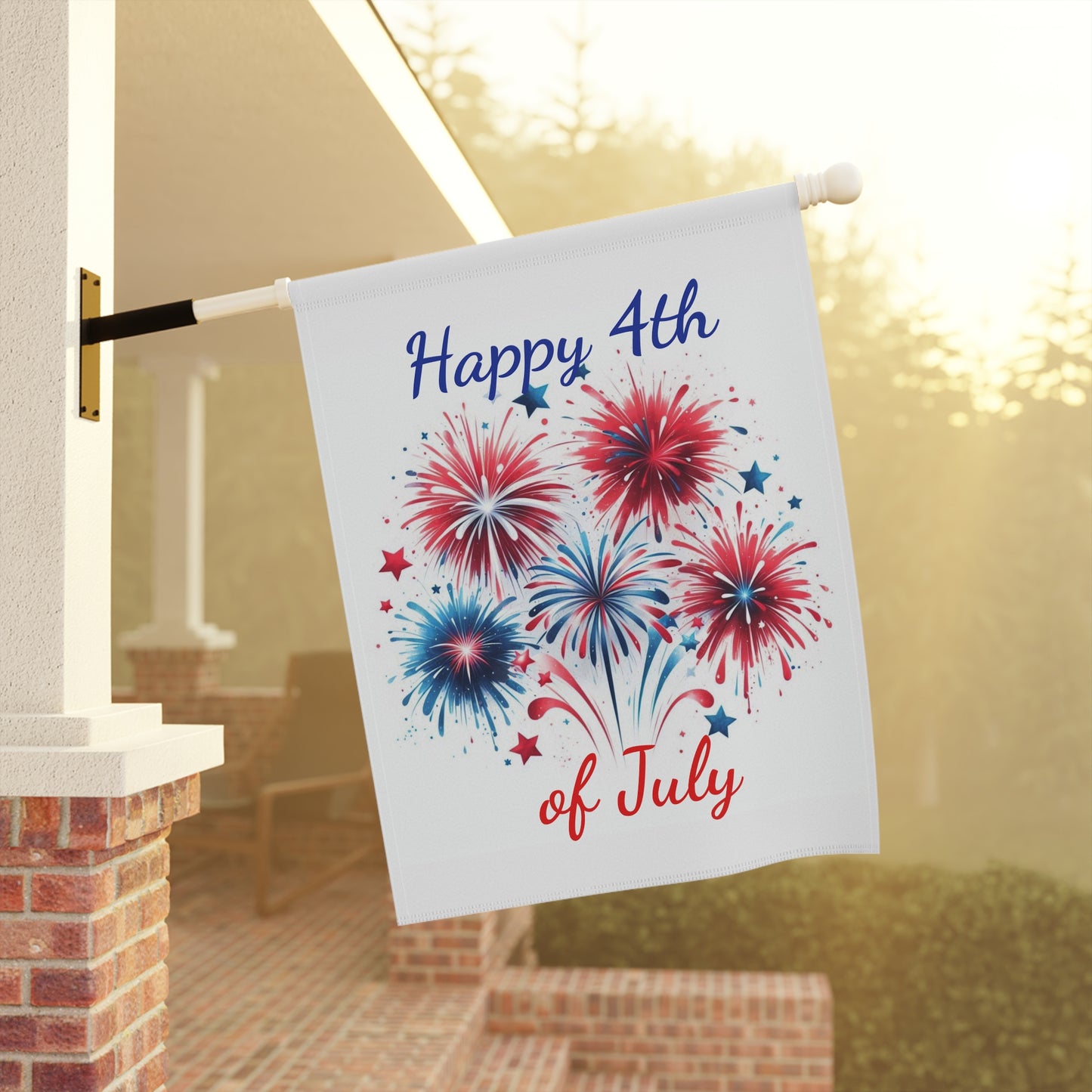 Fireworks Garden Flag