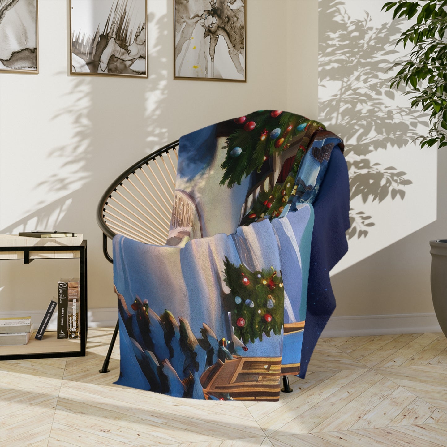Holiday Home Velveteen Sofa Blanket