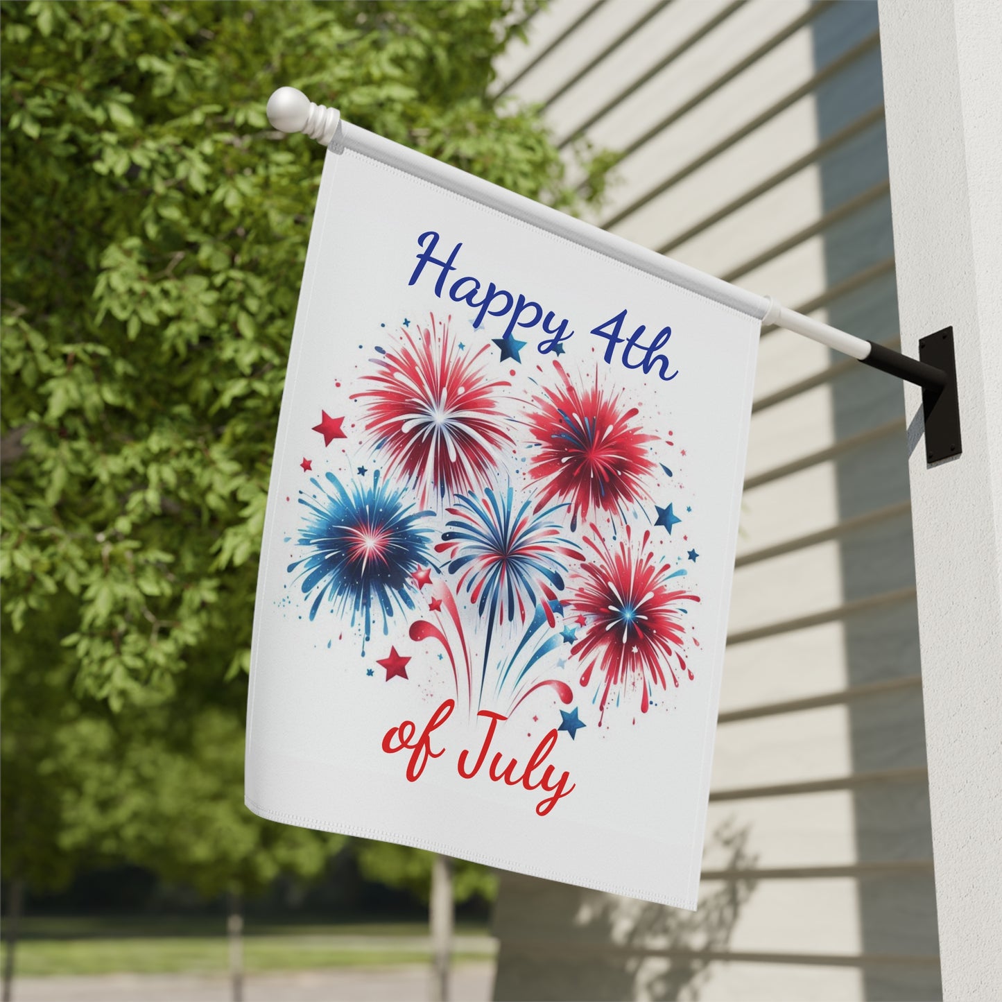 Fireworks Garden Flag