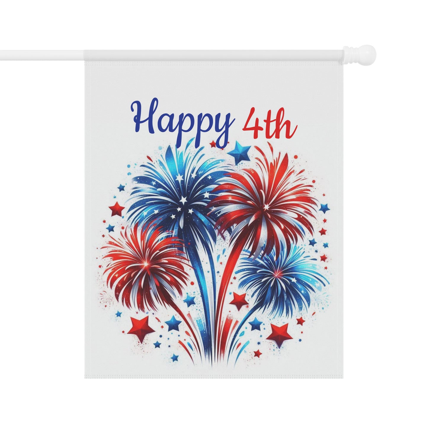Happy 4th Patriotic Garden Flag