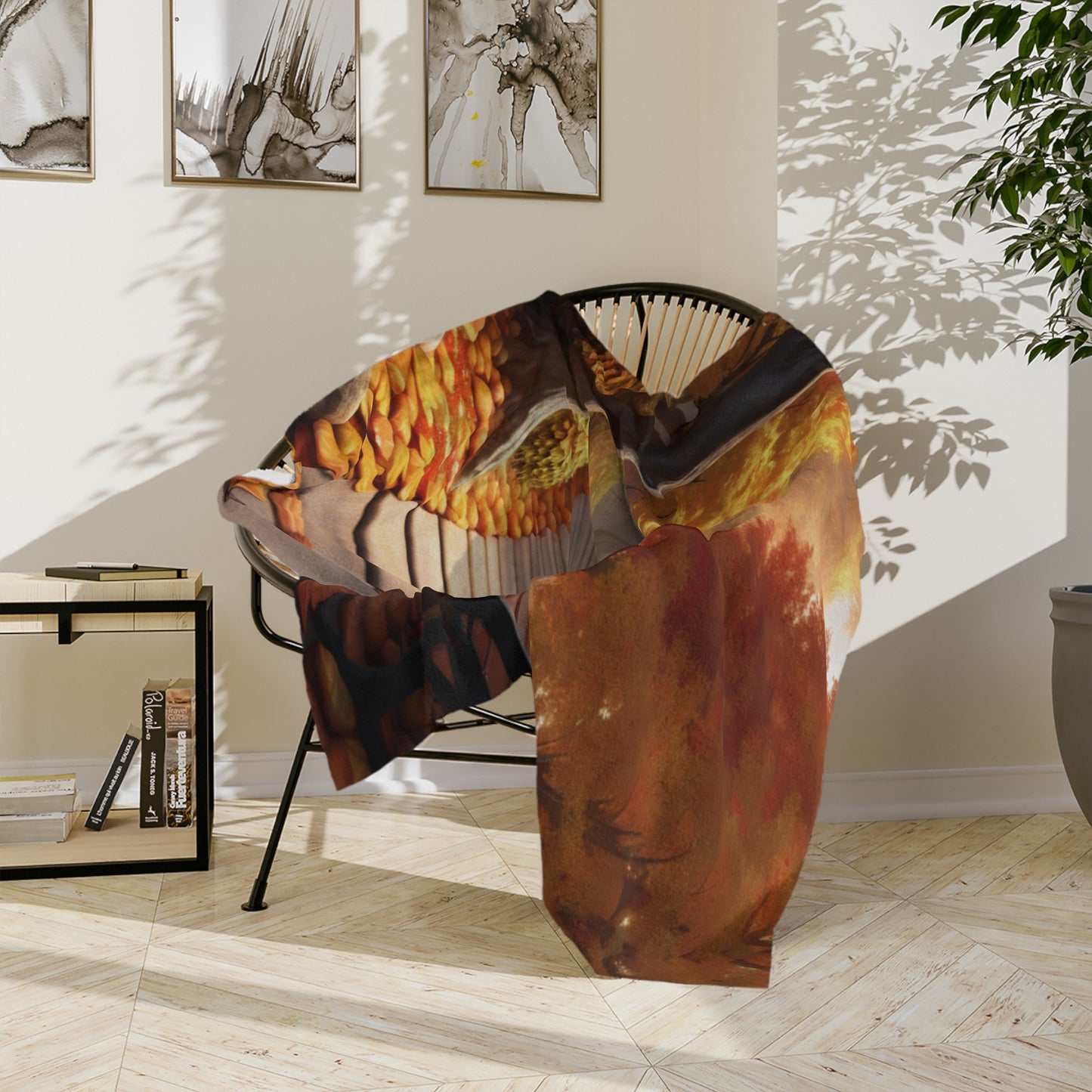 Autumn In The Park Velveteen Blanket