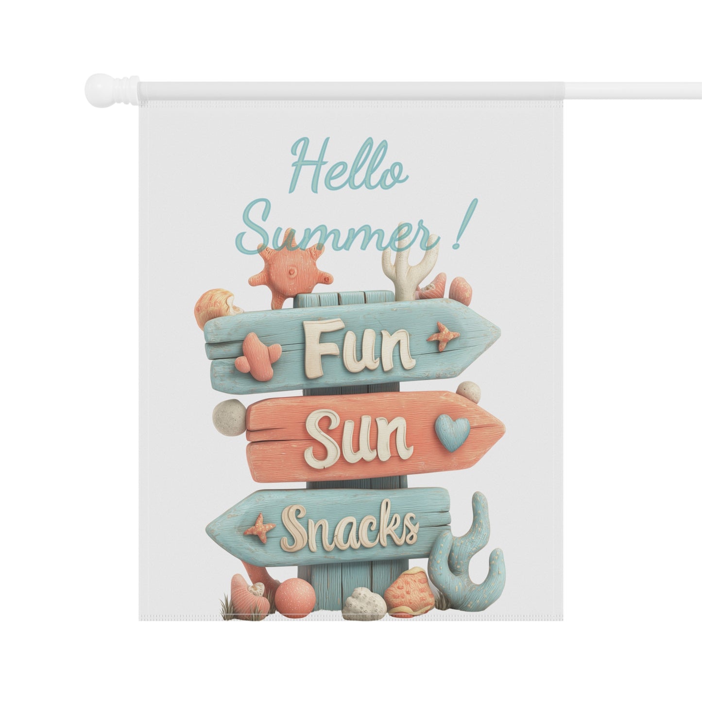 Hello Summer Garden Flag
