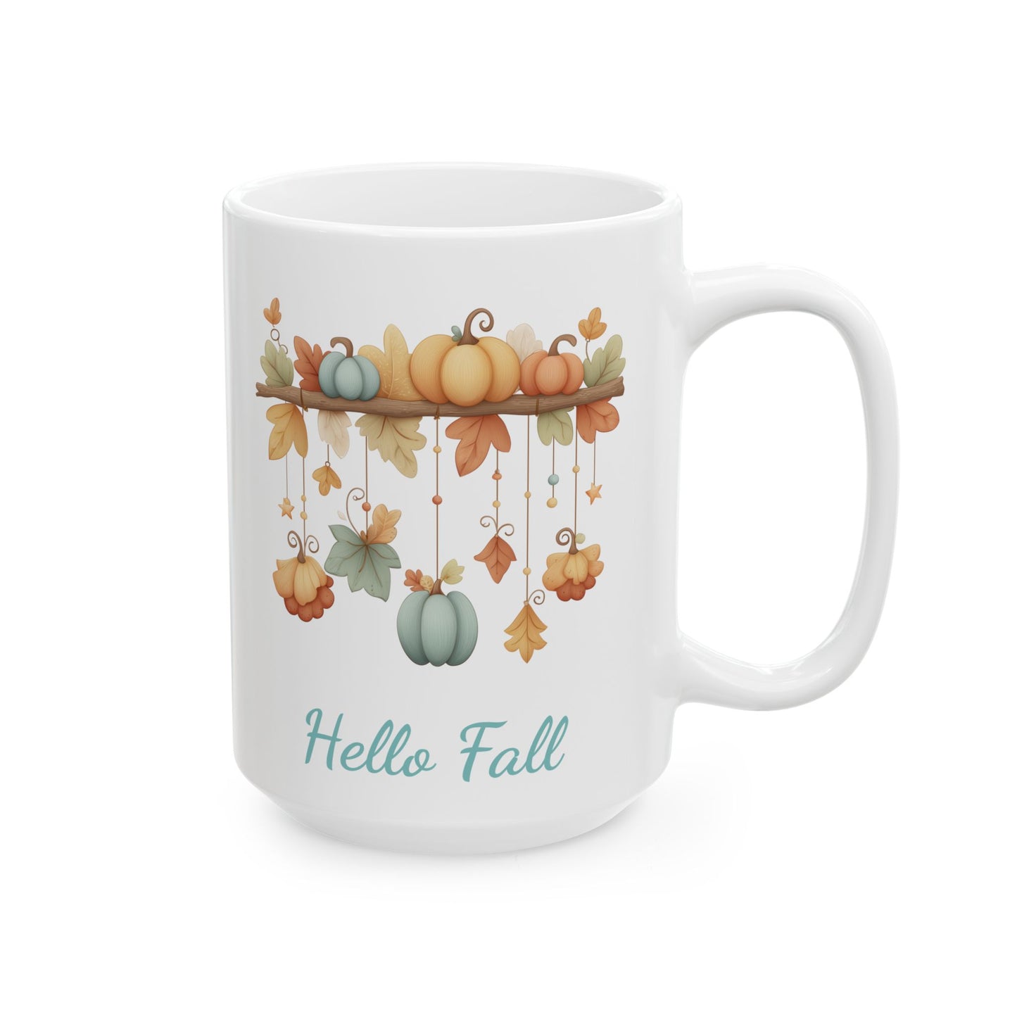 Watercolor Pastel Autumn Ceramic Mug