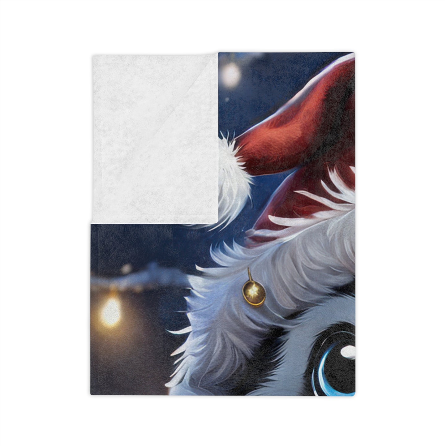Adorable Christmas Penguin Velveteen Plush Blanket