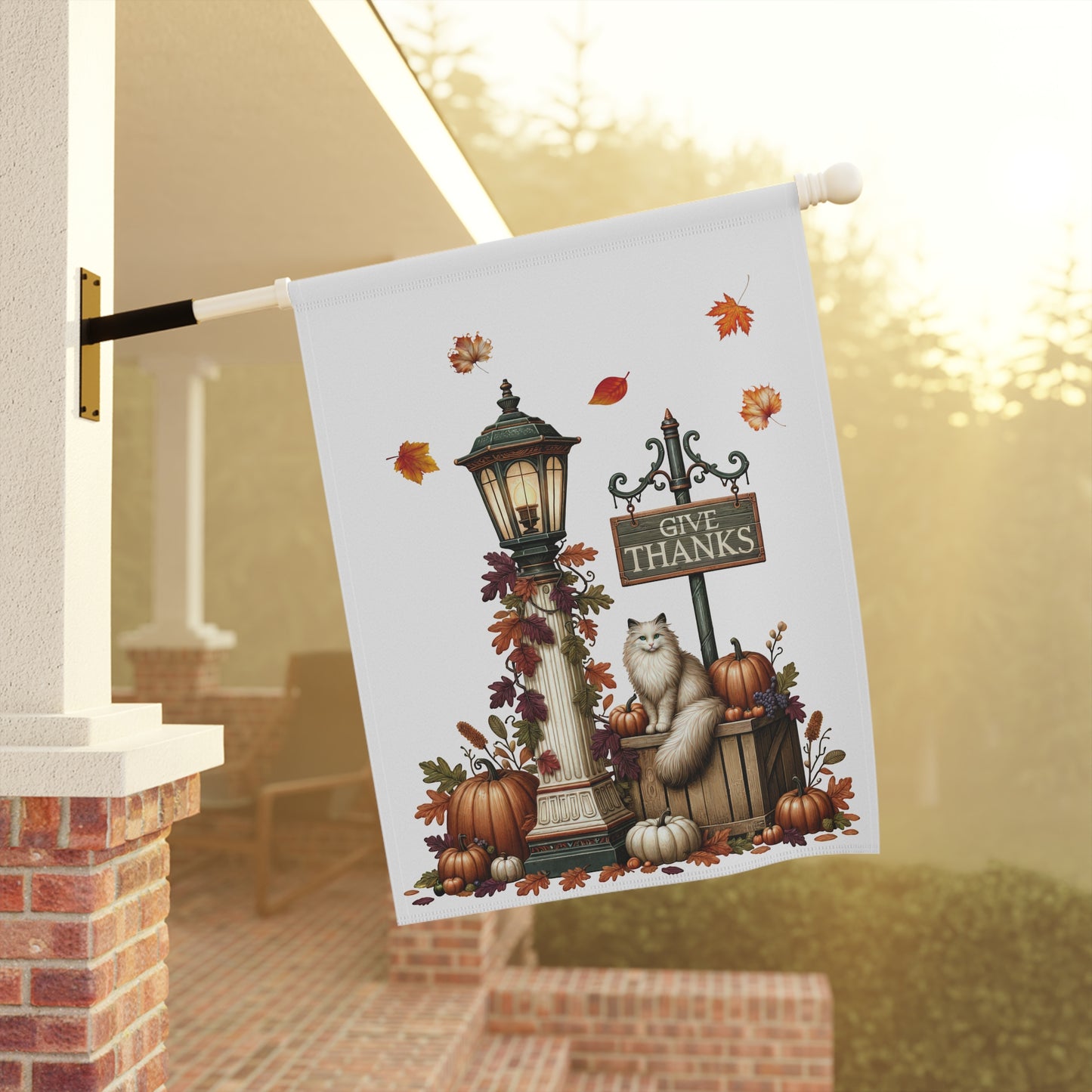 Give Thanks Garden Flag
