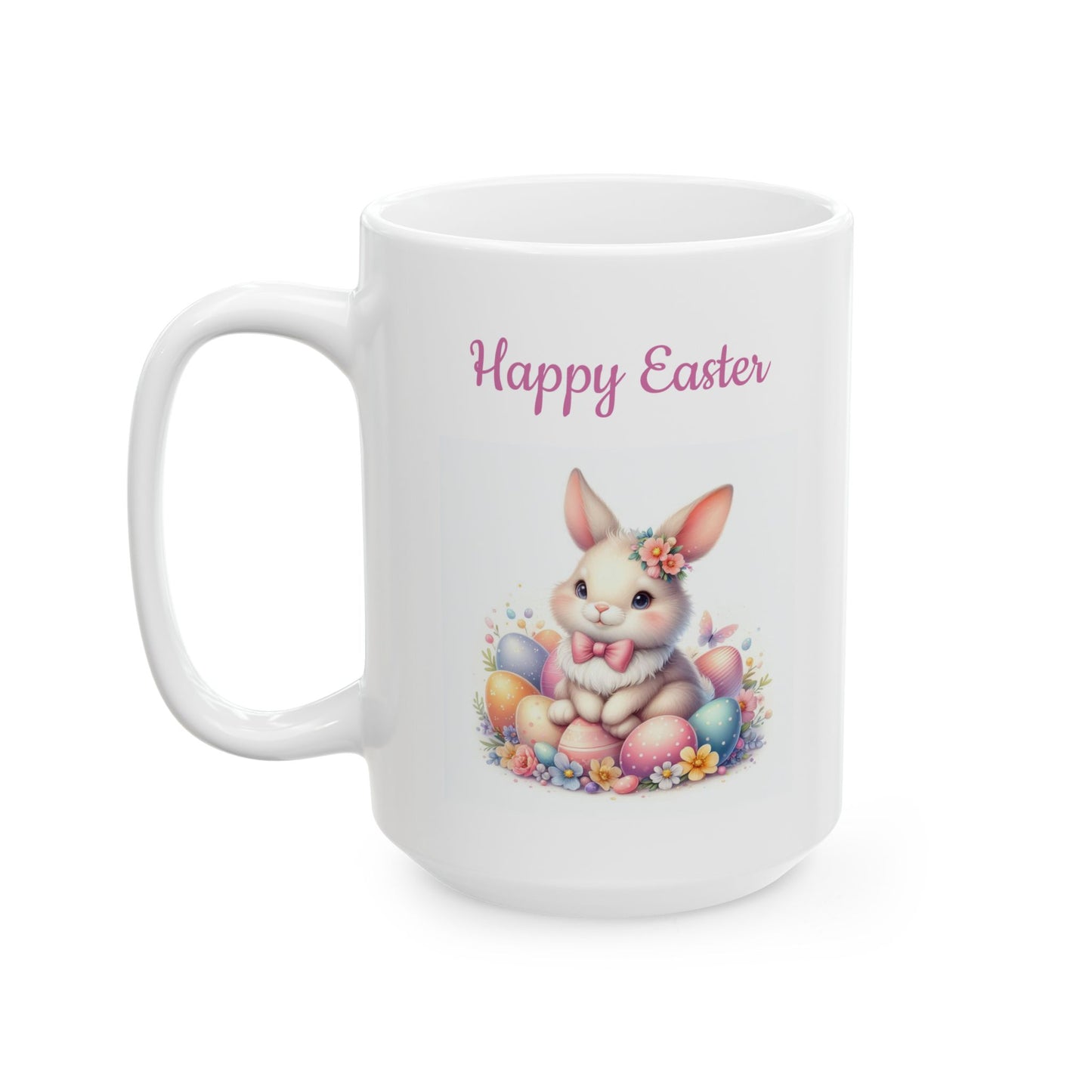 Cute Floral Easter Bunny Gift Mug