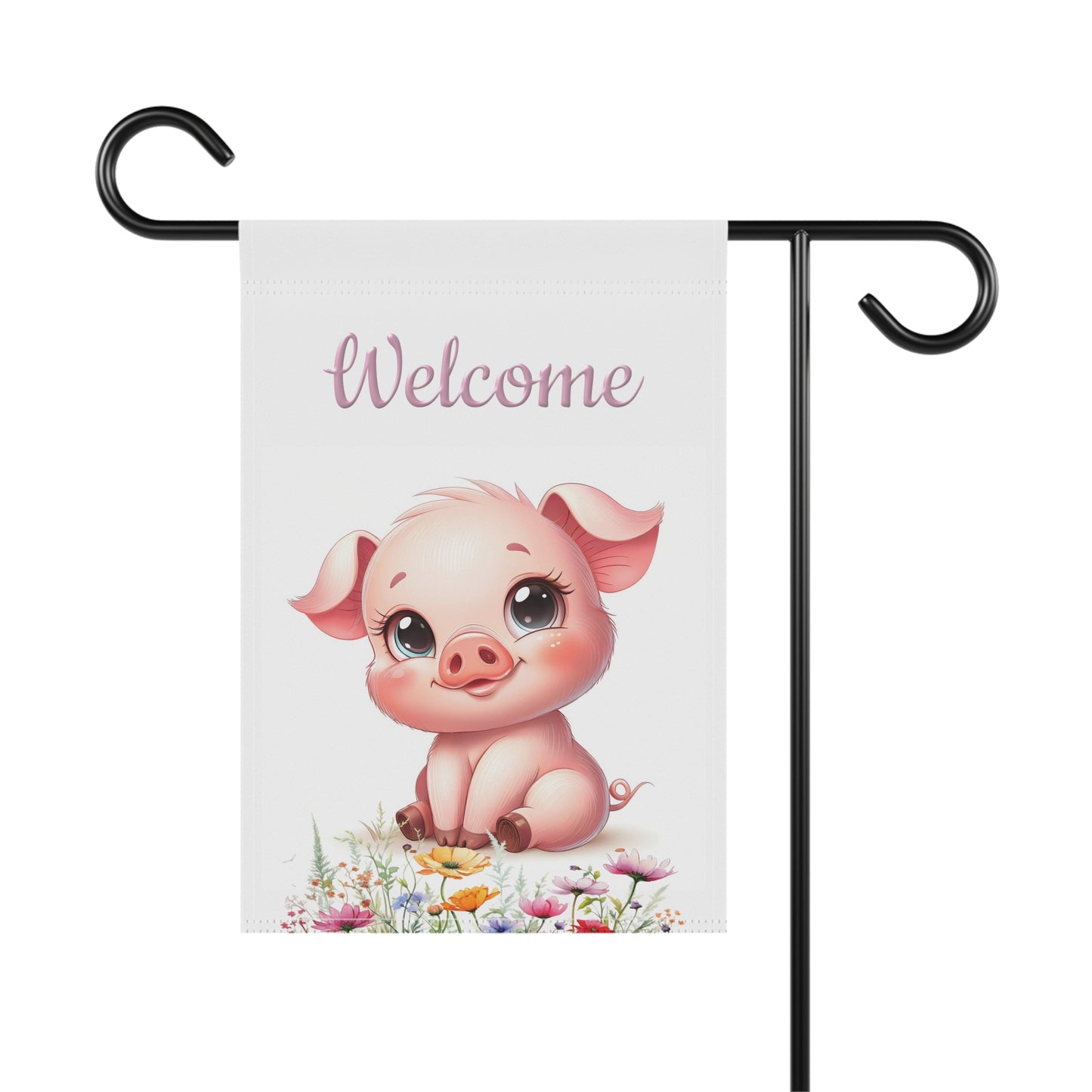 Adorable Little Pig Garden Flag