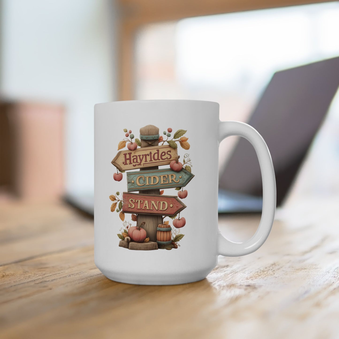 Vintage Autumn Ceramic Coffee Mug