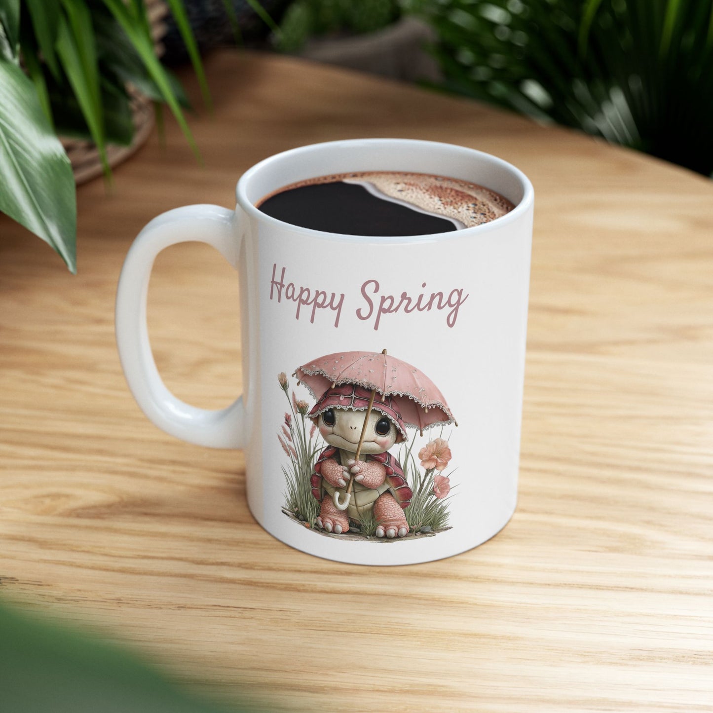Cute Spring Turtle Coffee Mug