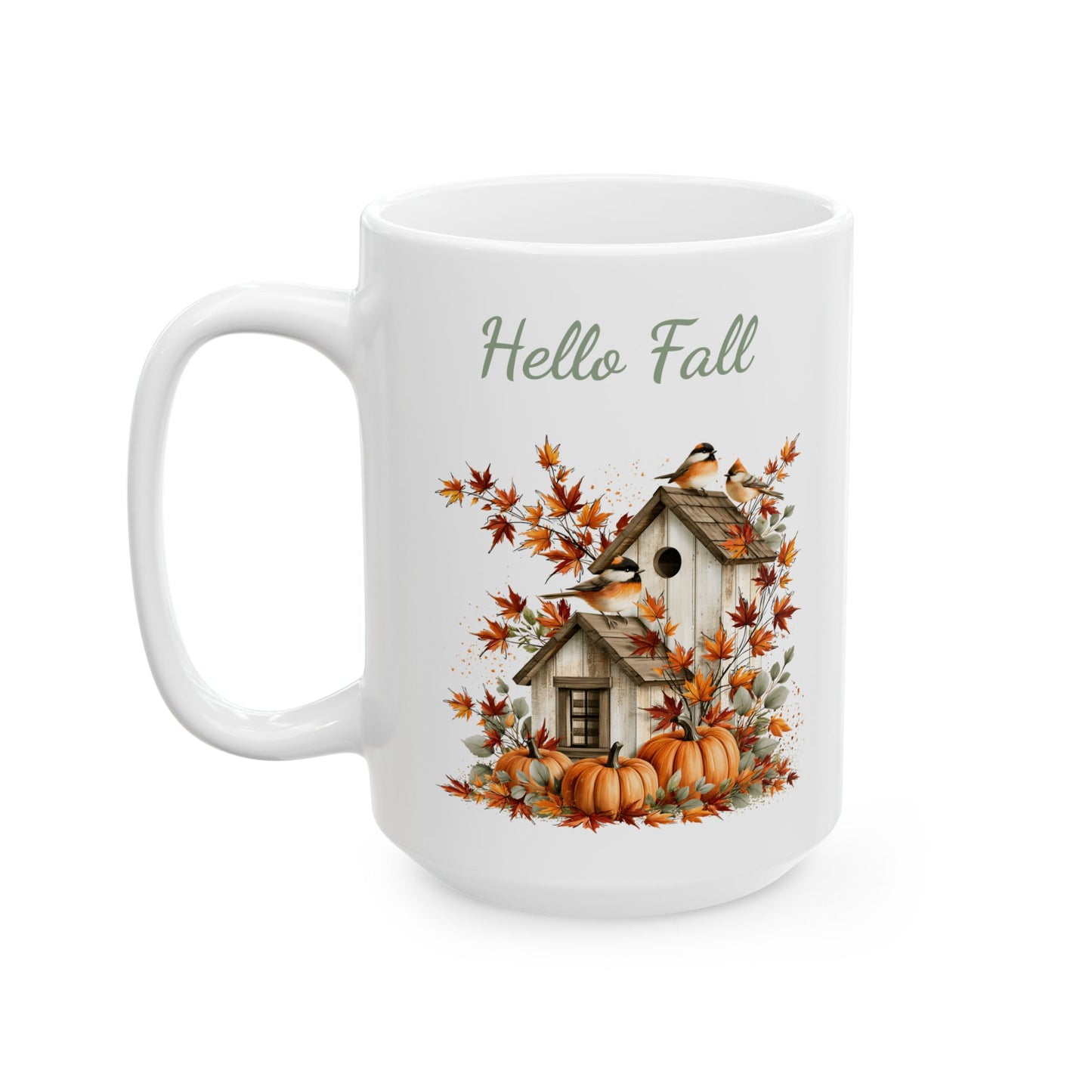 Autumn Songbird Ceramic Mug