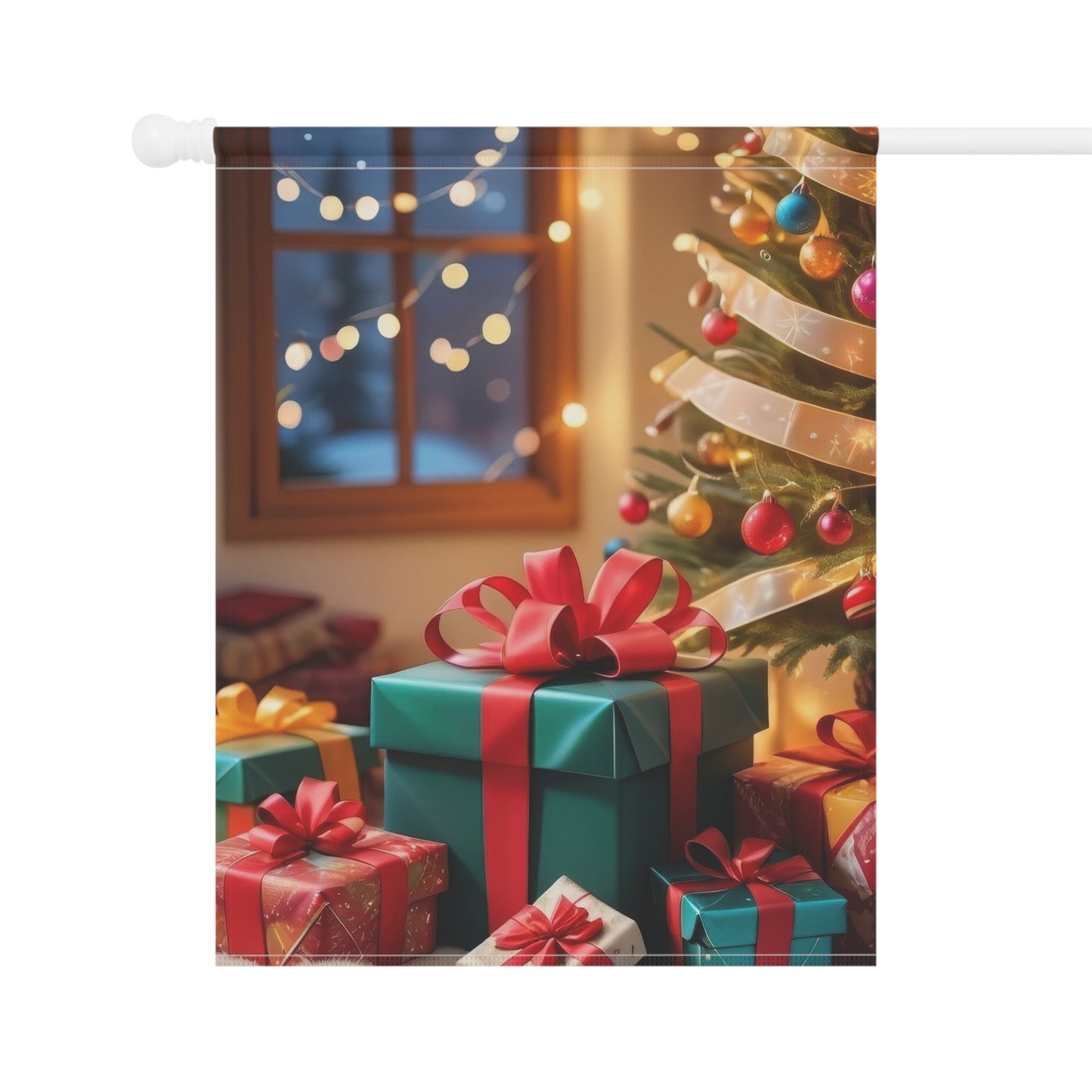 Beautiful Christmas Scene Garden Flag
