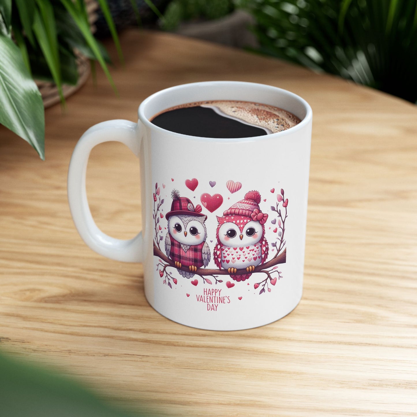 Sweet Owl Valentine's Coffee Mug
