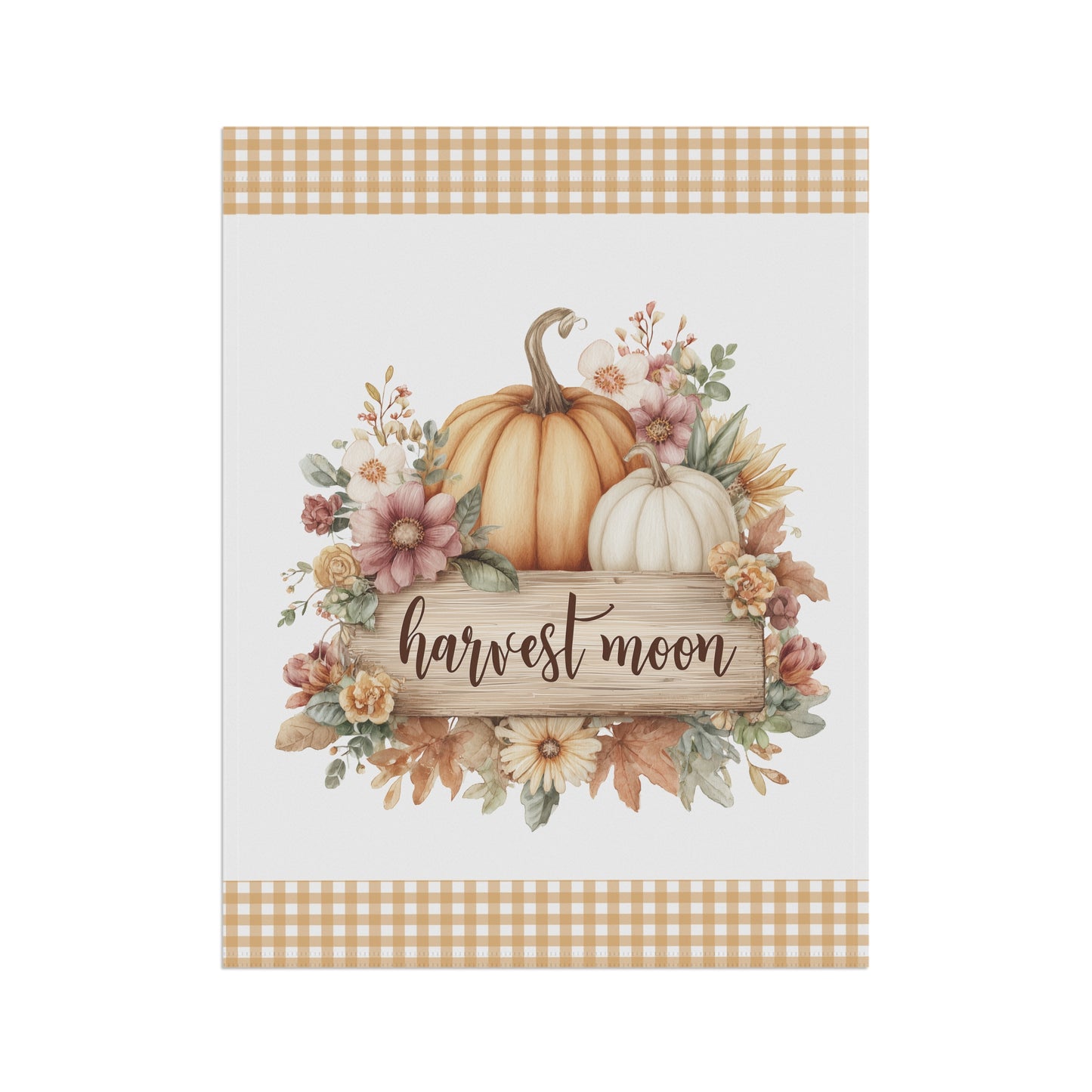 Harvest Moon Pumpkin Garden Flag