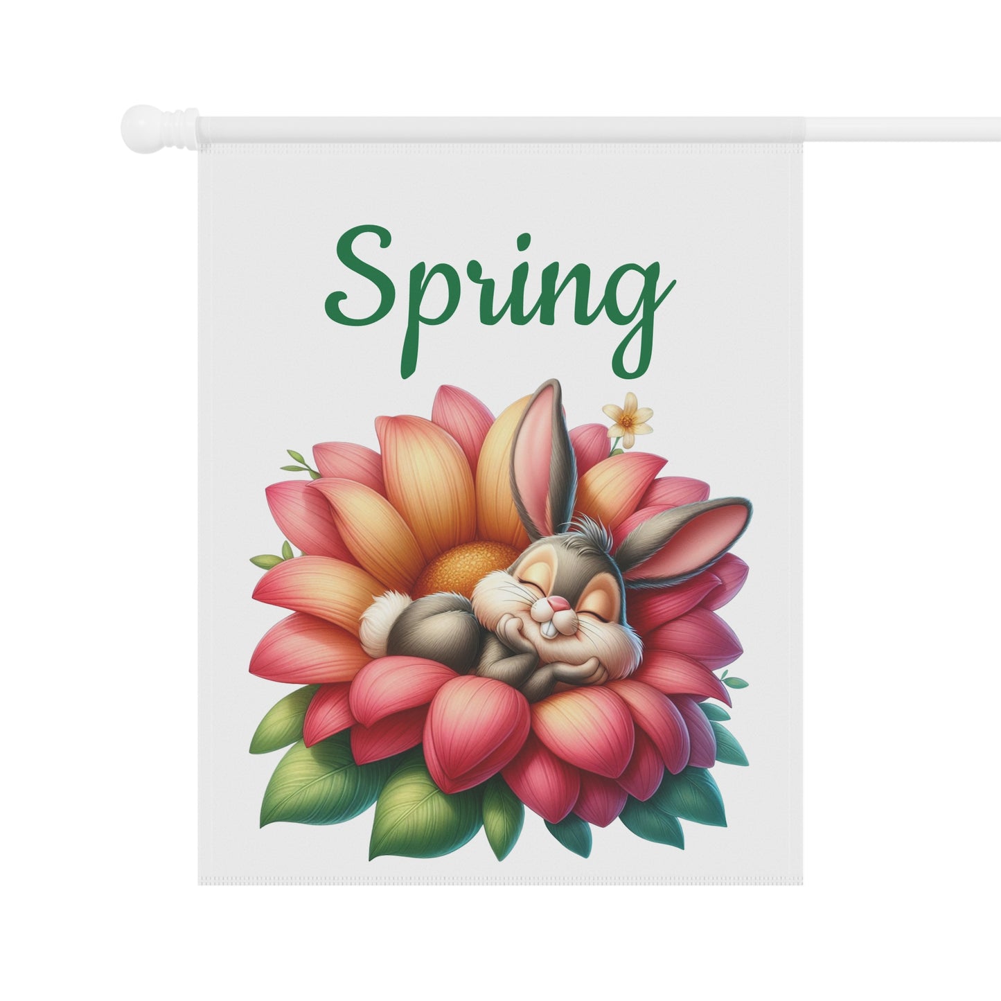 Sleeping Bunny Spring Garden Flag