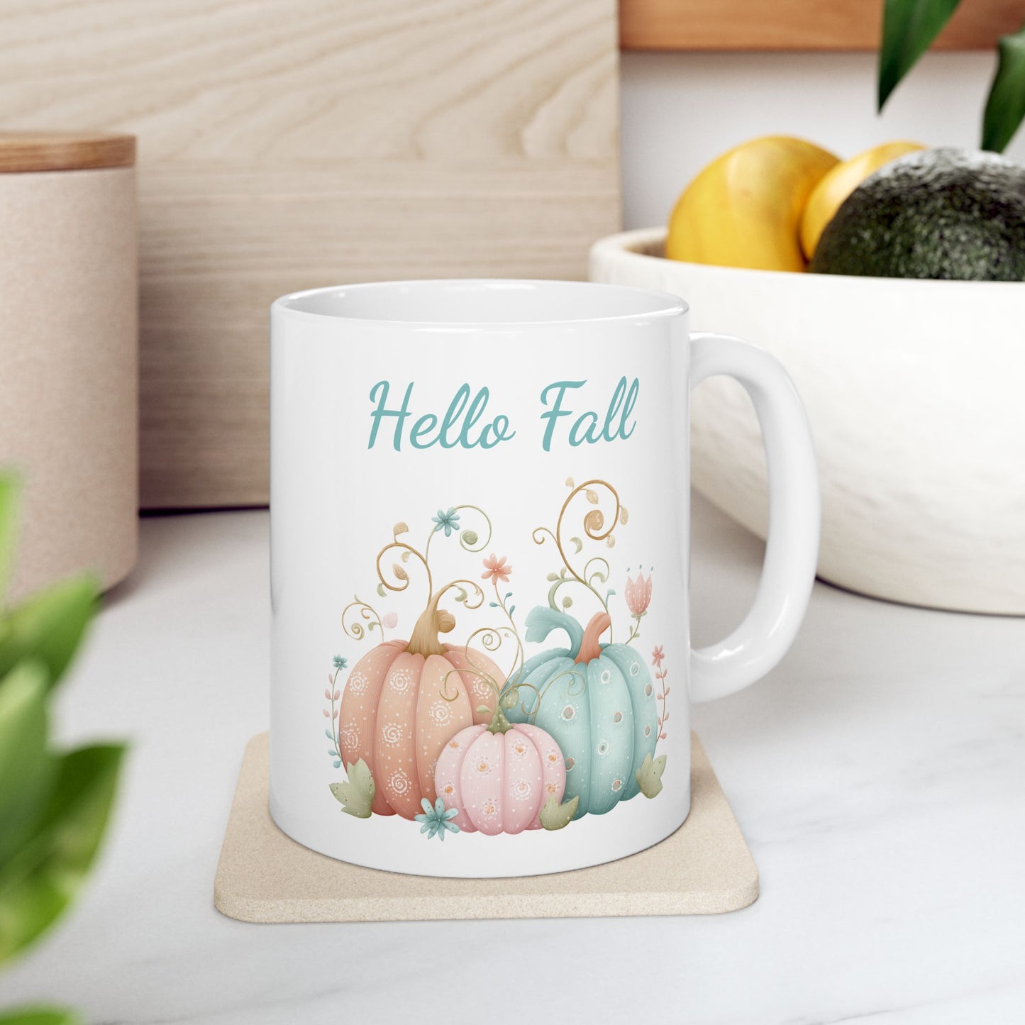 Hello Fall Pastel Coffee Mug