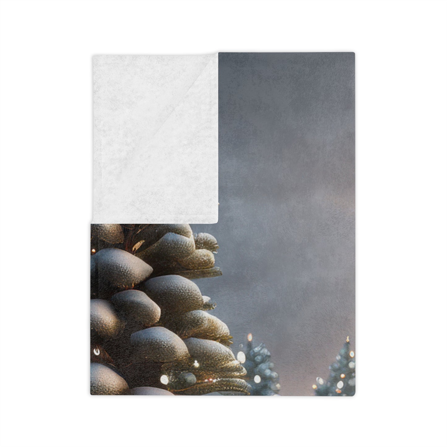 Winter Wonderland Christmas Tree Plush Blanket