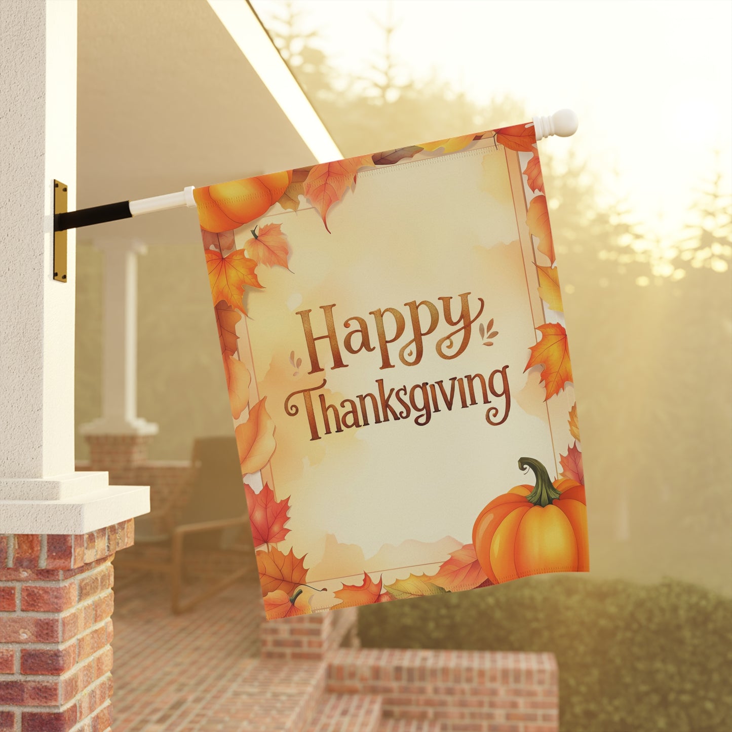 Happy Thanksgiving Garden Flag