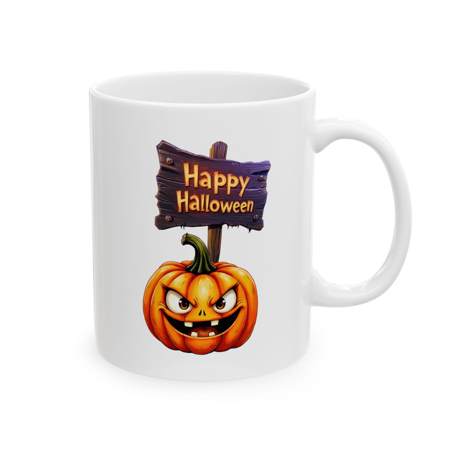 Spooky "Happy Halloween" Coffee Cup